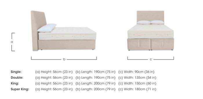Luxury Firm 1 Ottoman Divan Set in  on Furniture Village