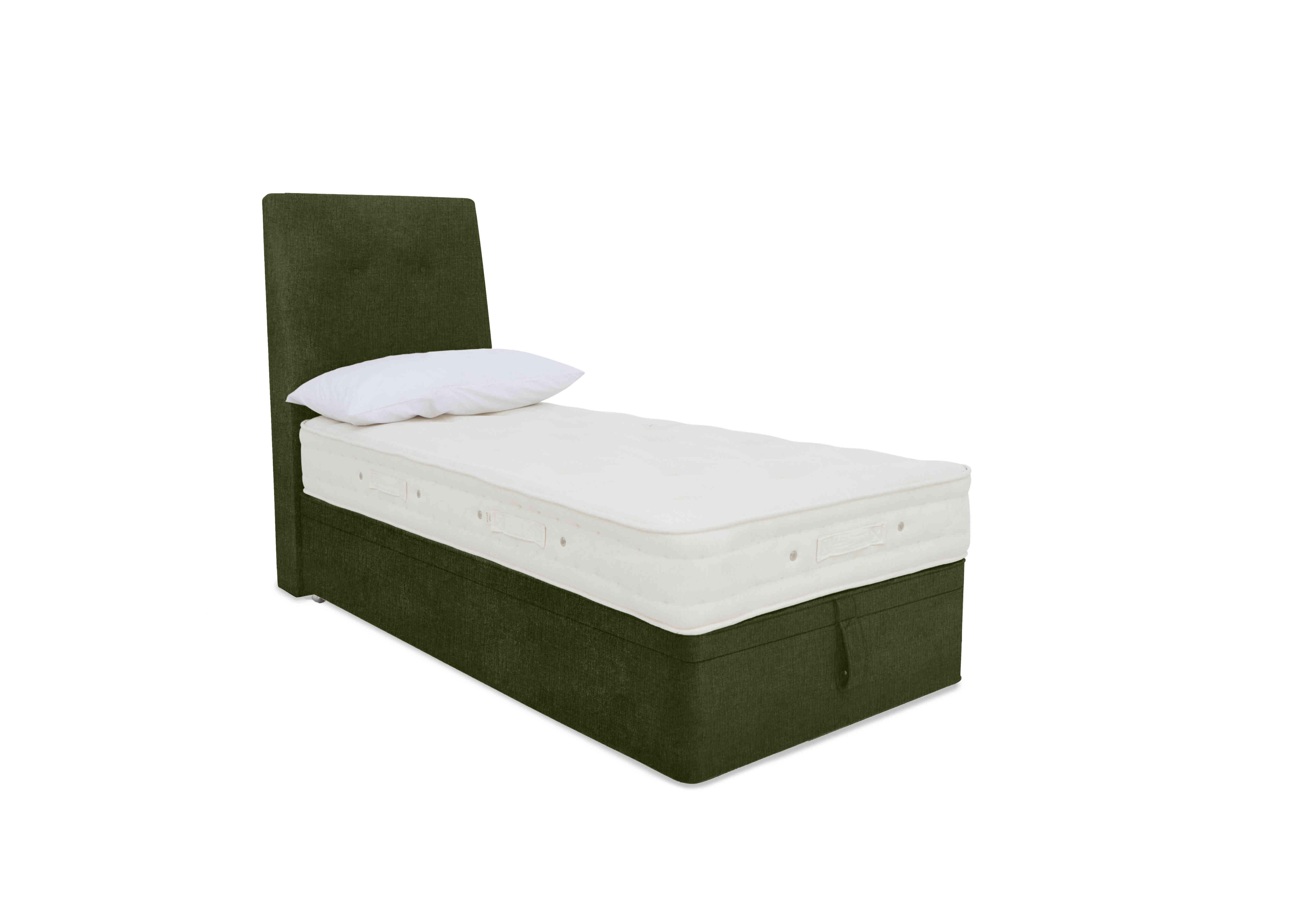 Luxury Firm 1 Ottoman Divan Set in Zenith 501 Palm on Furniture Village