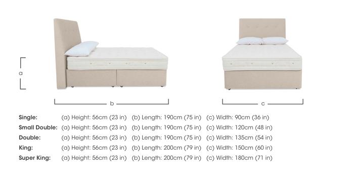 Luxury Firm 1 Divan Set in  on Furniture Village