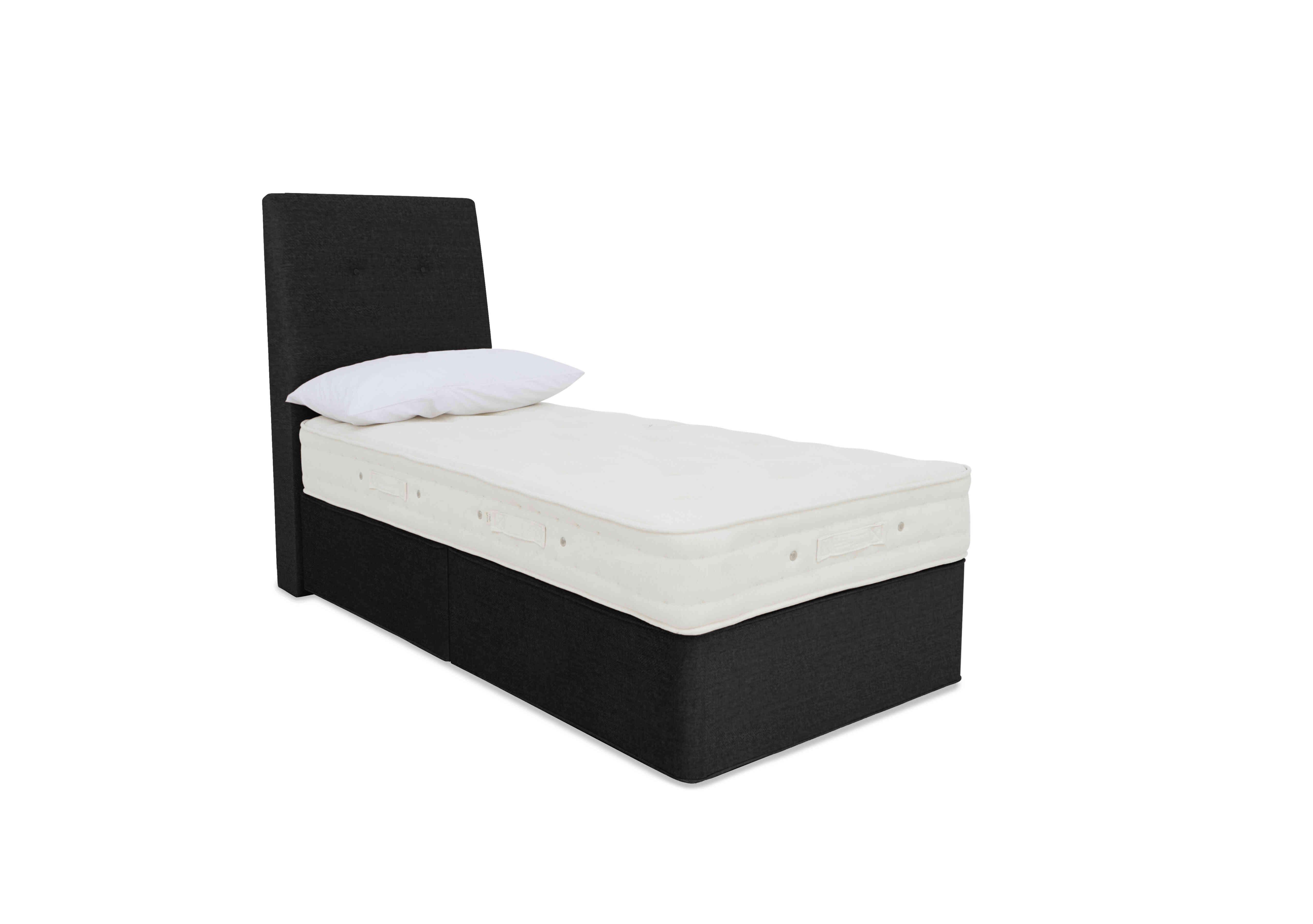 Luxury Firm 1 Divan Set in Linoso 801 Slate on Furniture Village
