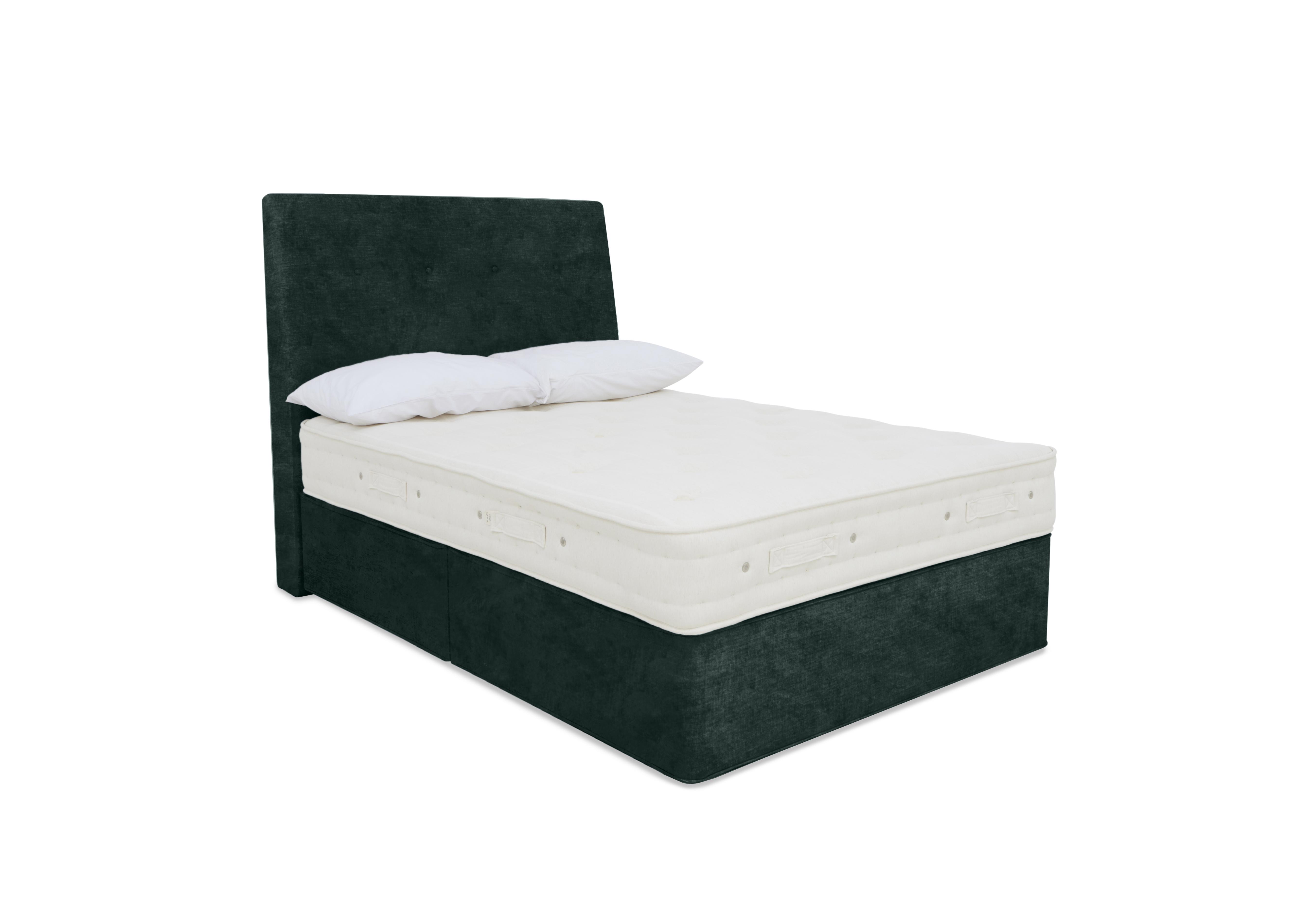 Luxury Firm 1 Divan Set in Premium 501 Emerald Green on Furniture Village