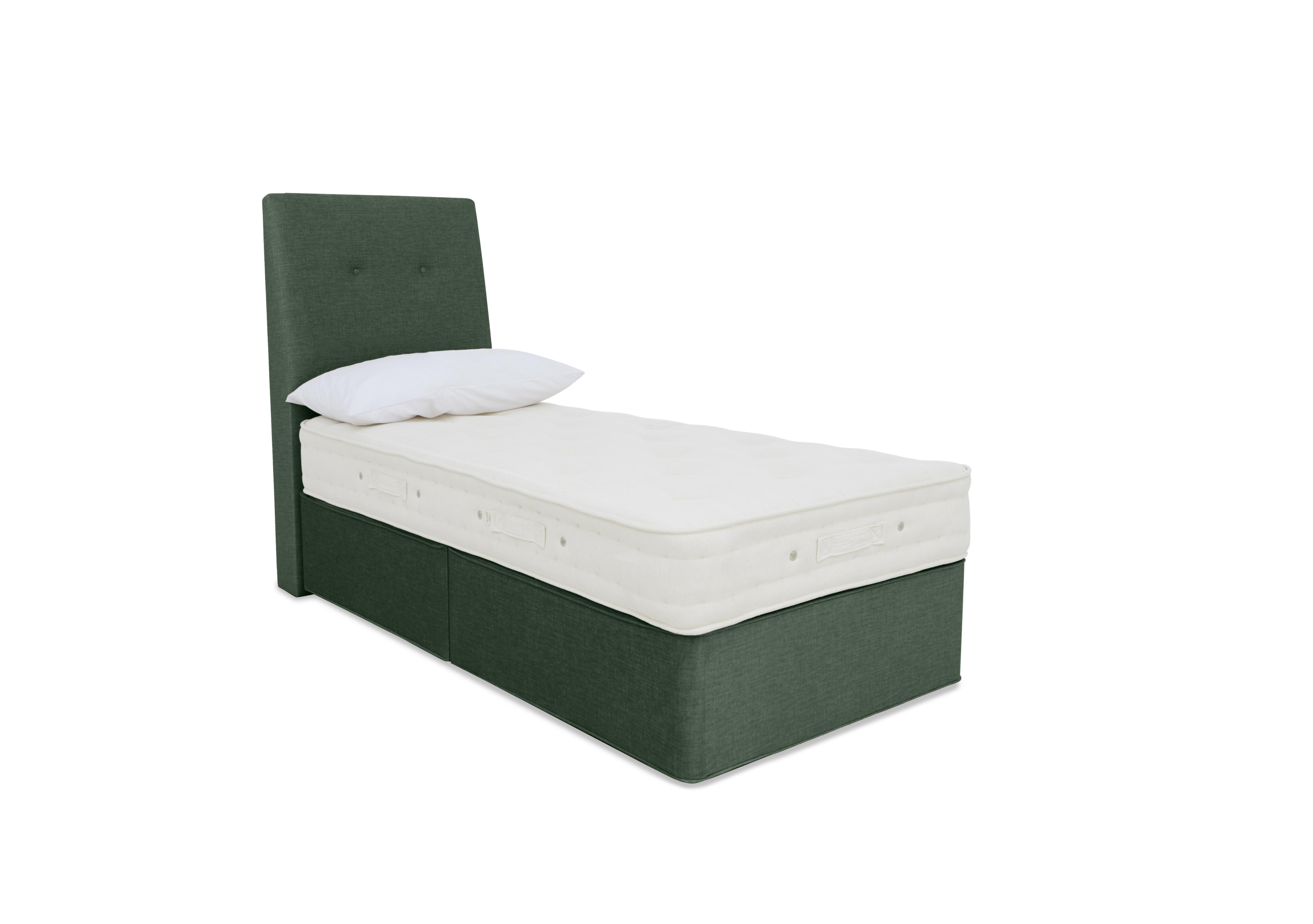 Luxury Firm 1 Divan Set in Premium 502 Tourmaline Green on Furniture Village