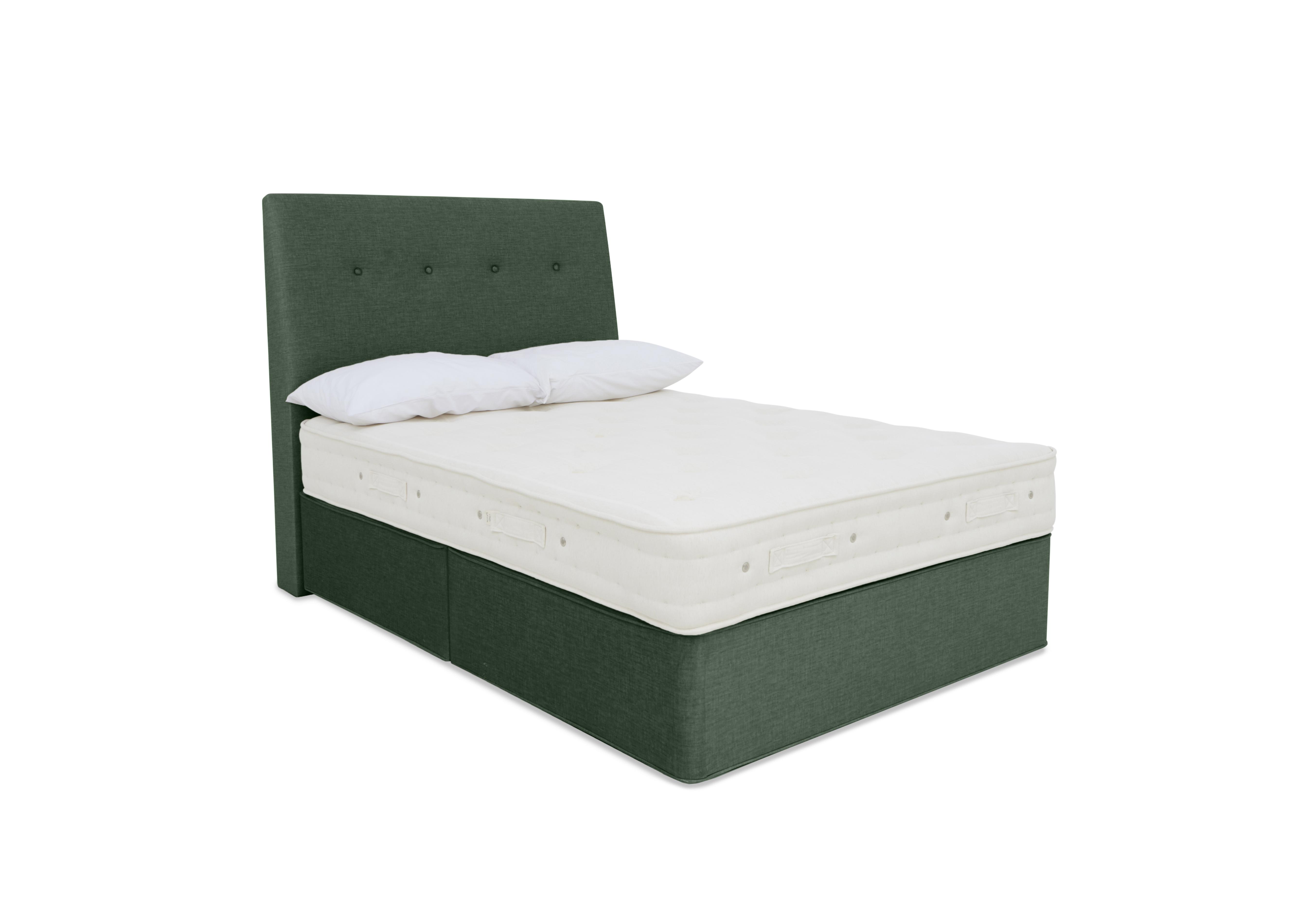 Luxury Firm 1 Divan Set in Premium 502 Tourmaline Green on Furniture Village