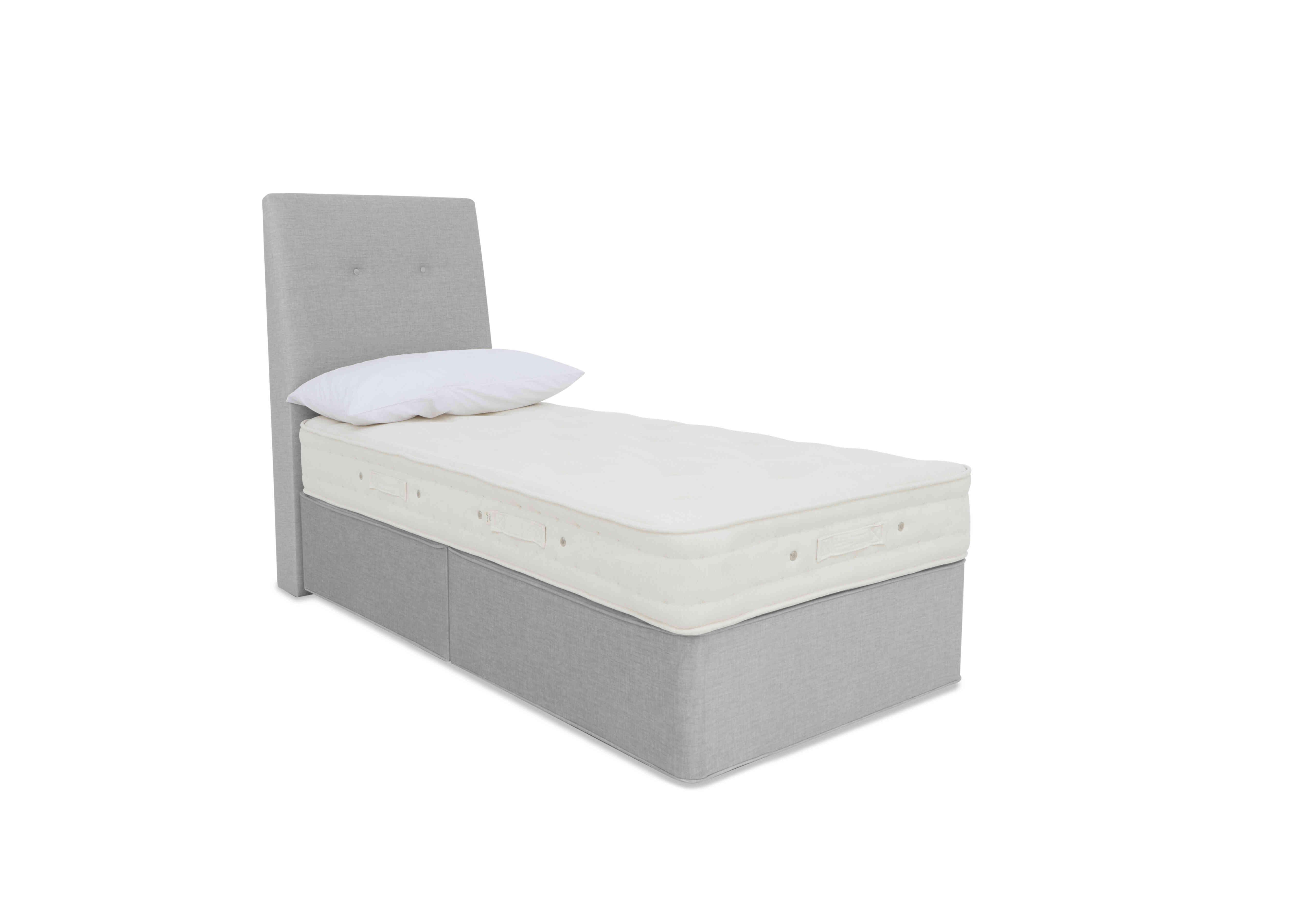 Luxury Firm 1 Divan Set in Premium 804 Crystal Grey on Furniture Village