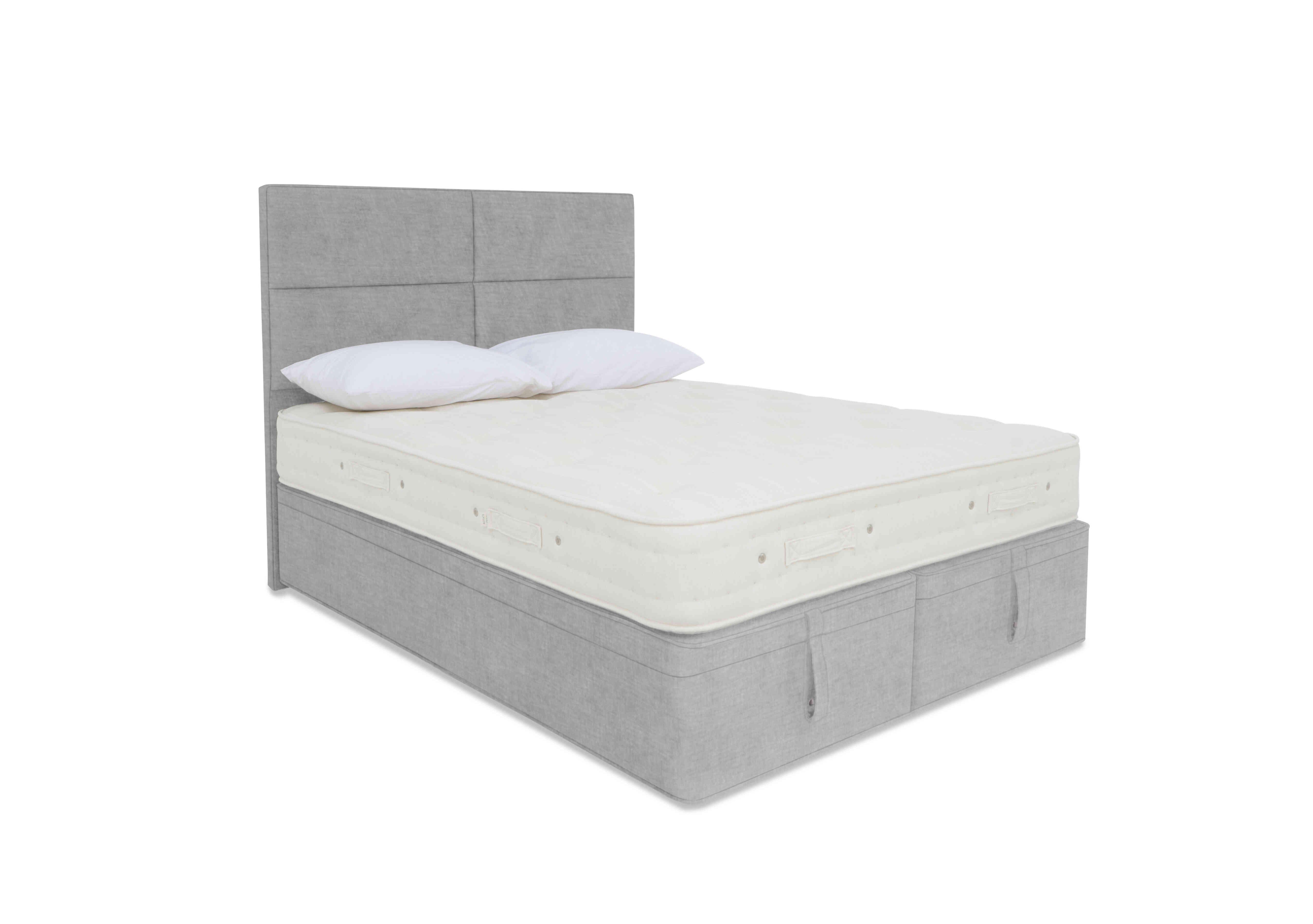 Luxury Firm 2 Ottoman Divan Set in Premium 804 Crystal Grey on Furniture Village