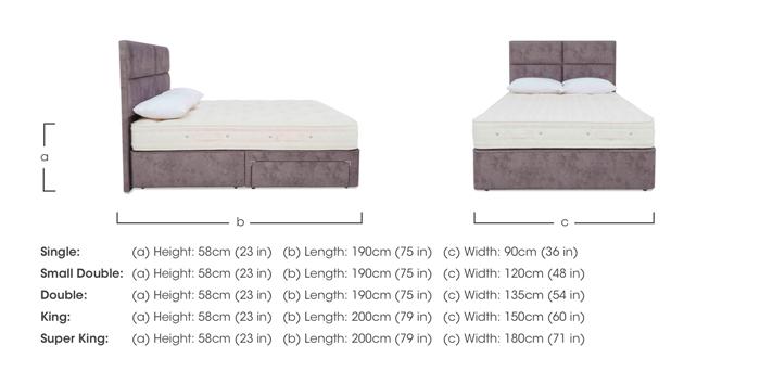 Luxury Firm 2 Divan Set in  on Furniture Village