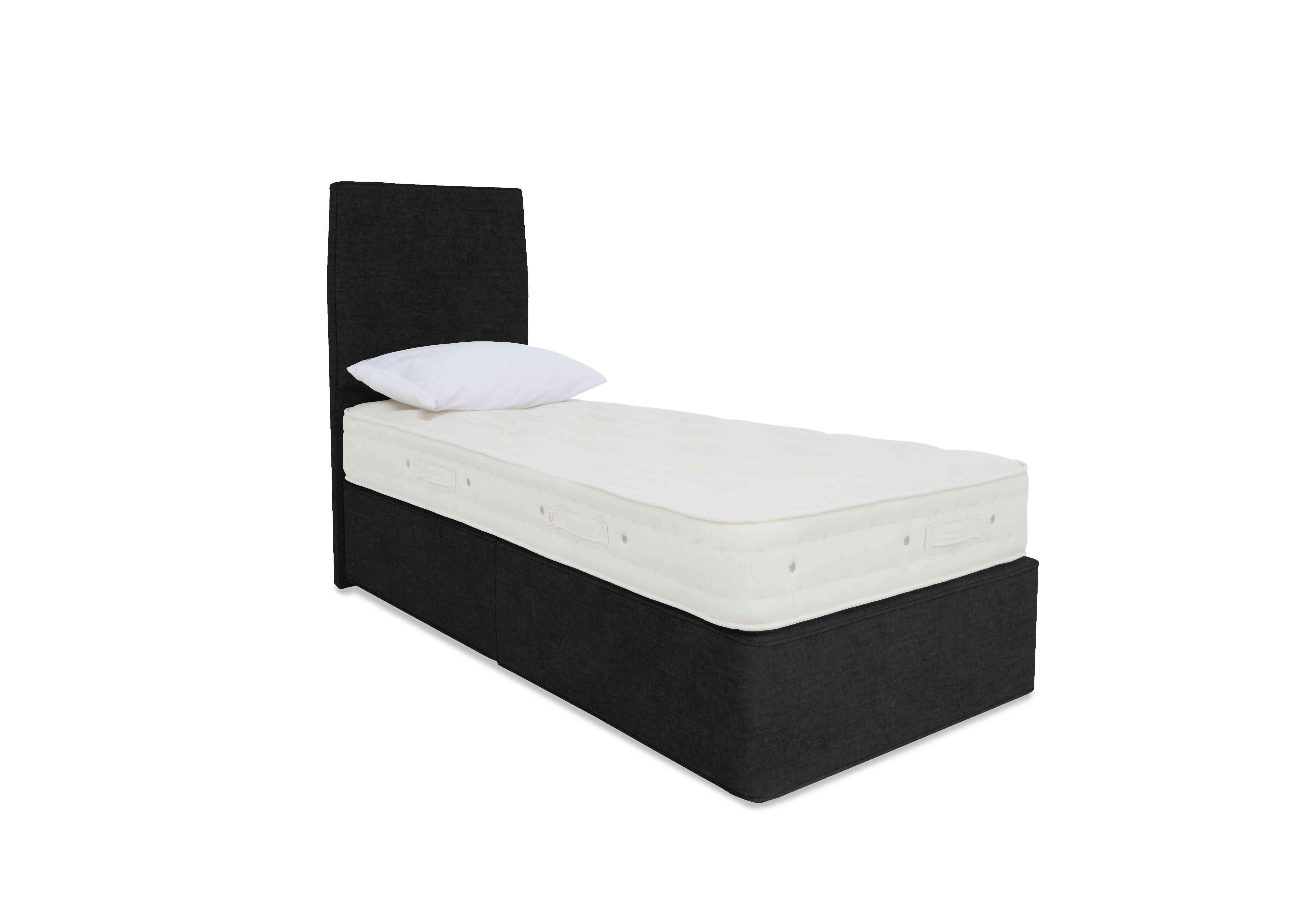 Luxury Firm 2 Divan Set in Linoso 801 Slate on Furniture Village