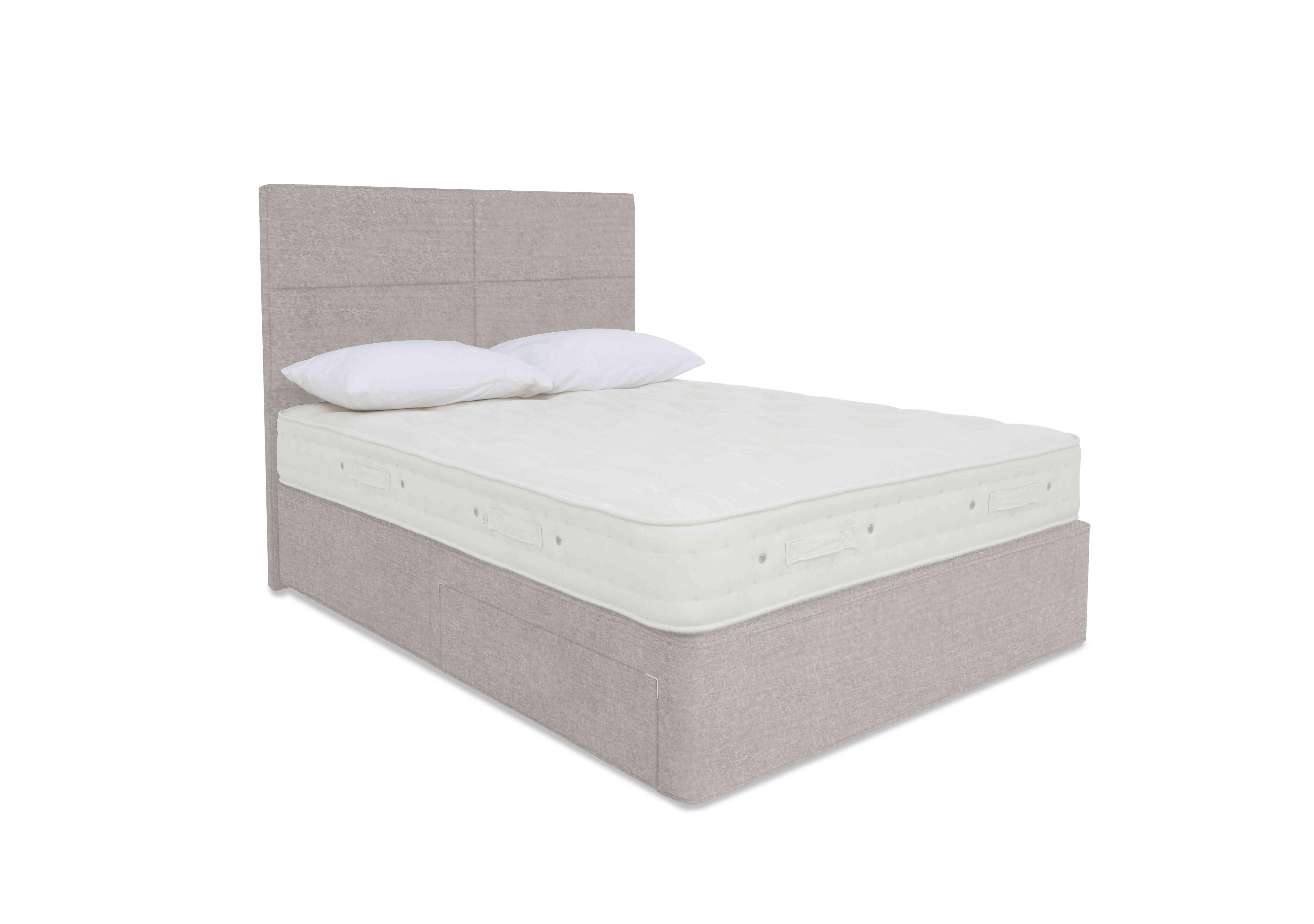 Luxury Firm 2 Divan Set in Maestro 9022 Hessian on Furniture Village