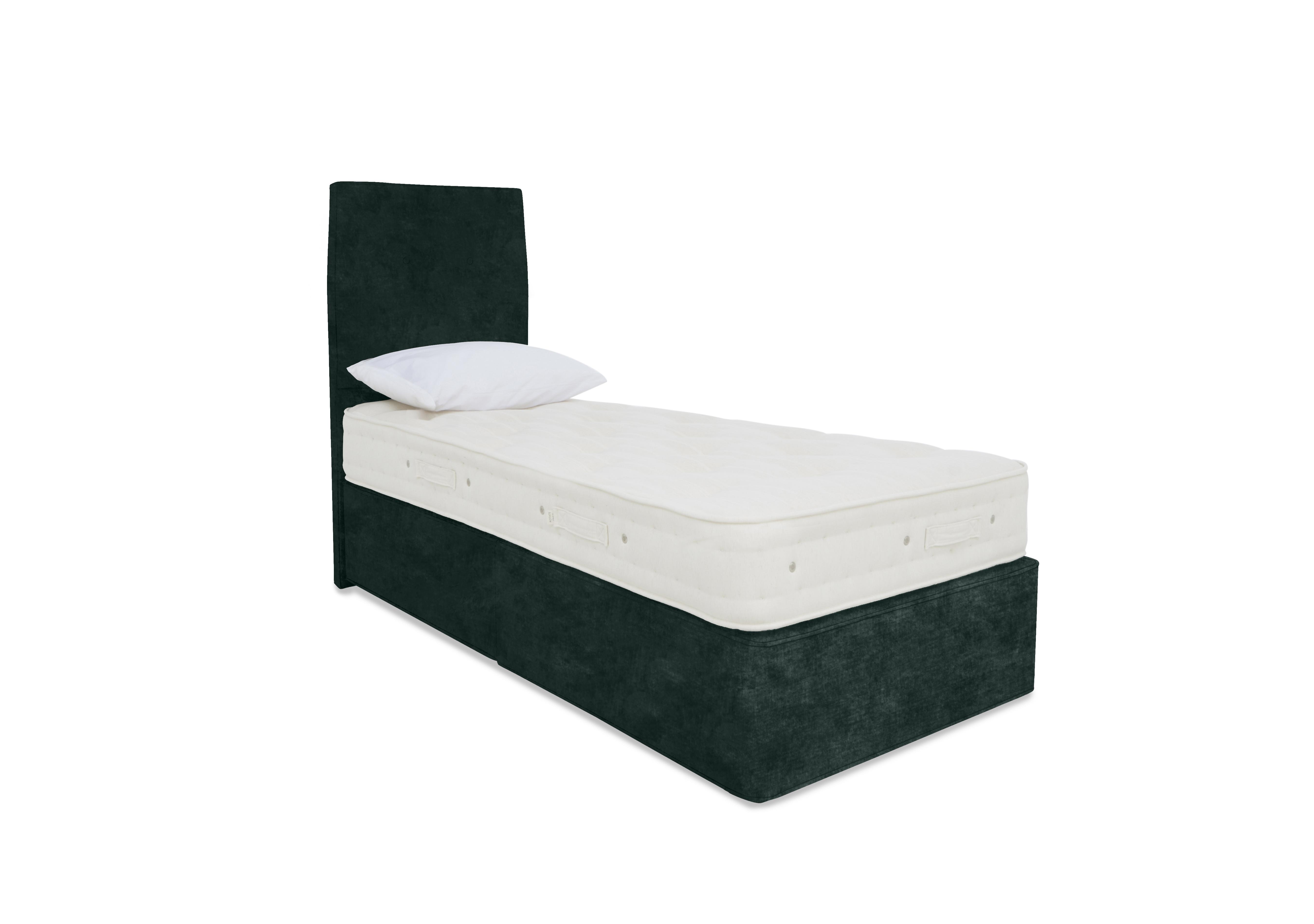 Luxury Firm 2 Divan Set in Premium 501 Emerald Green on Furniture Village