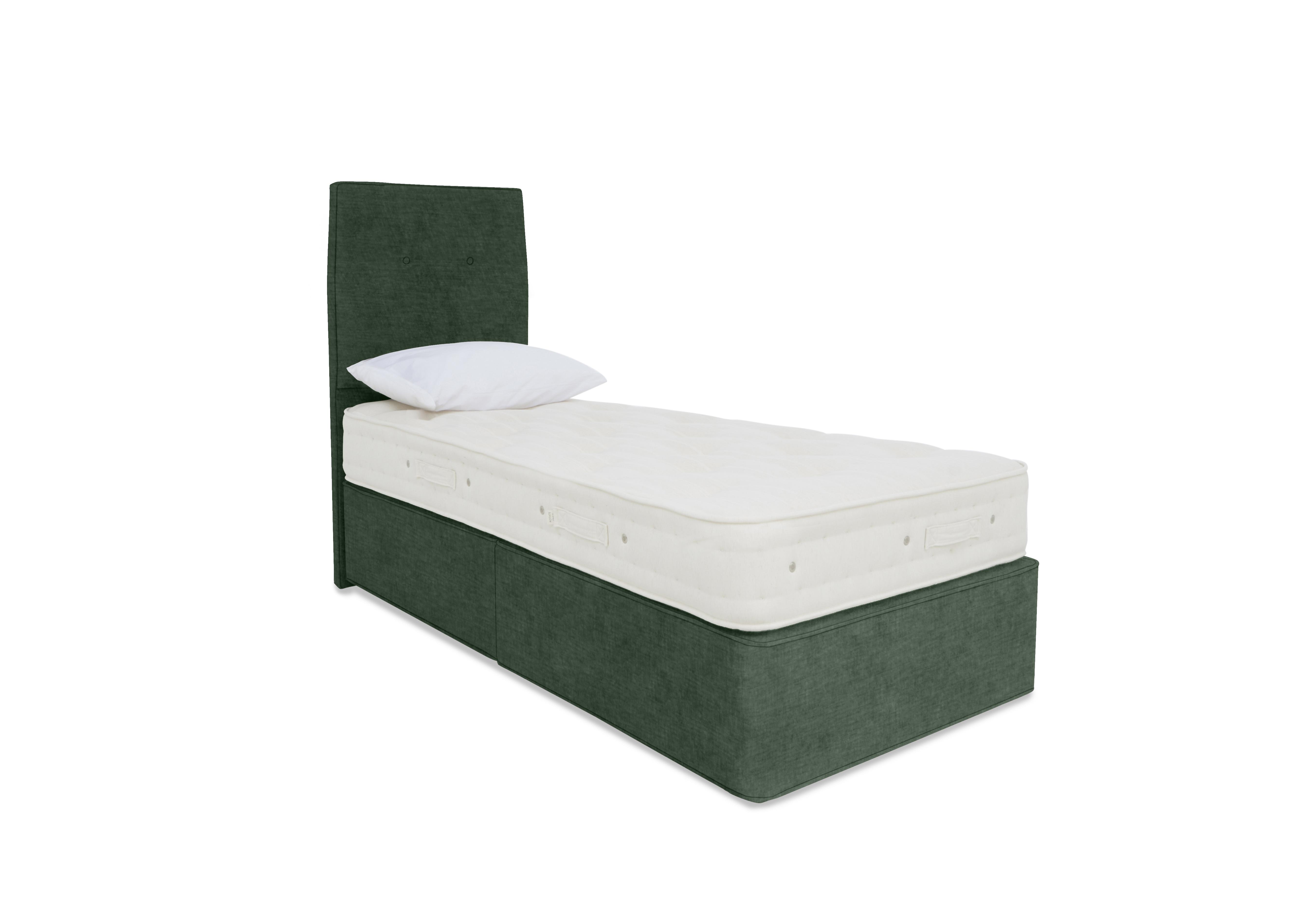 Luxury Firm 2 Divan Set in Premium 502 Tourmaline Green on Furniture Village