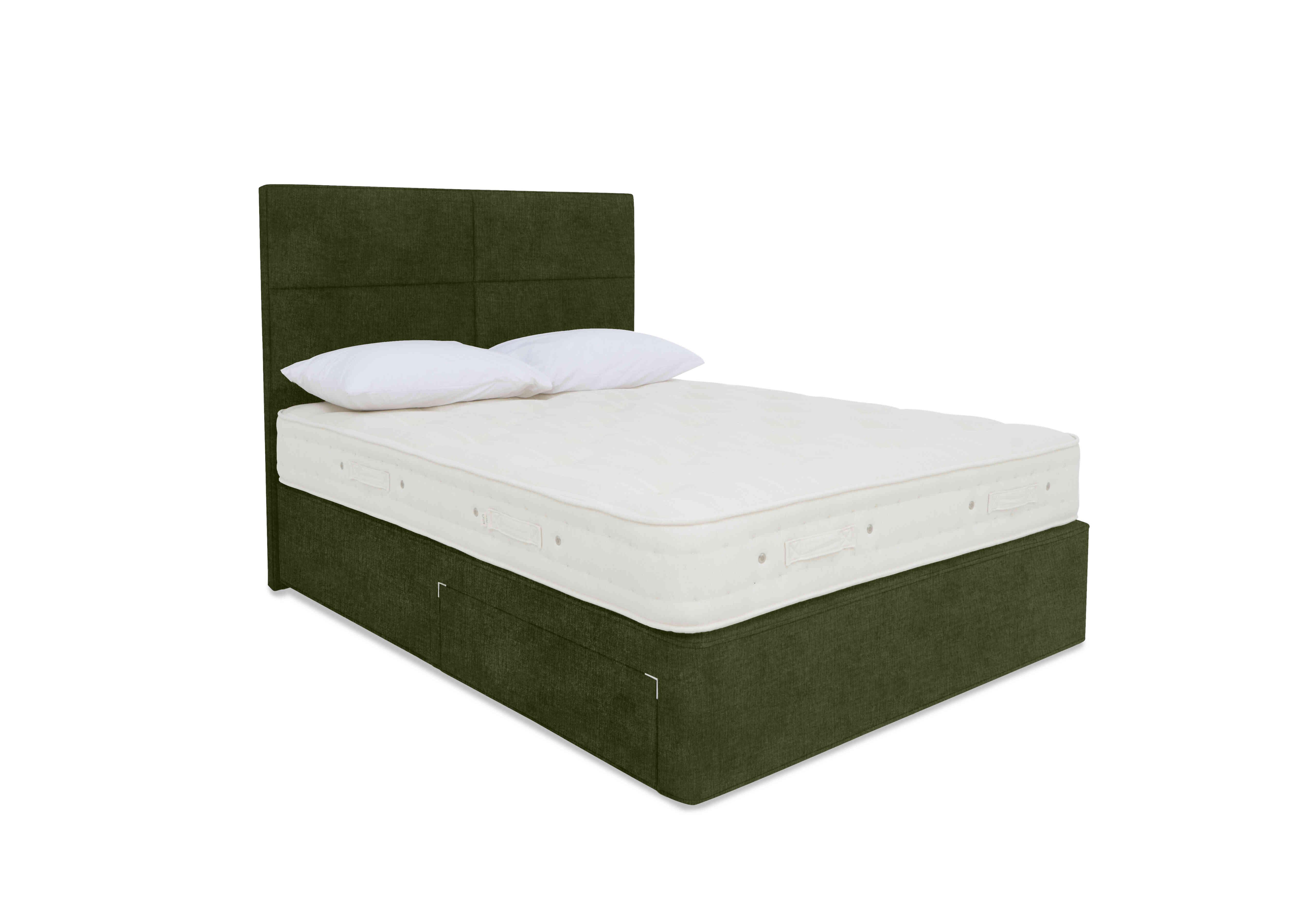 Luxury Firm 2 Divan Set in Zenith 501 Palm on Furniture Village