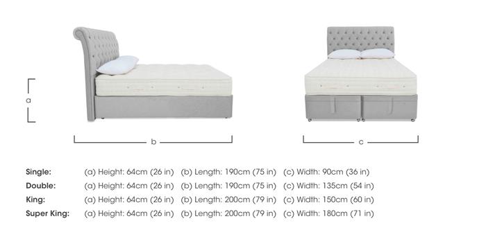 Luxury Firm 3 Ottoman Divan Set in  on Furniture Village