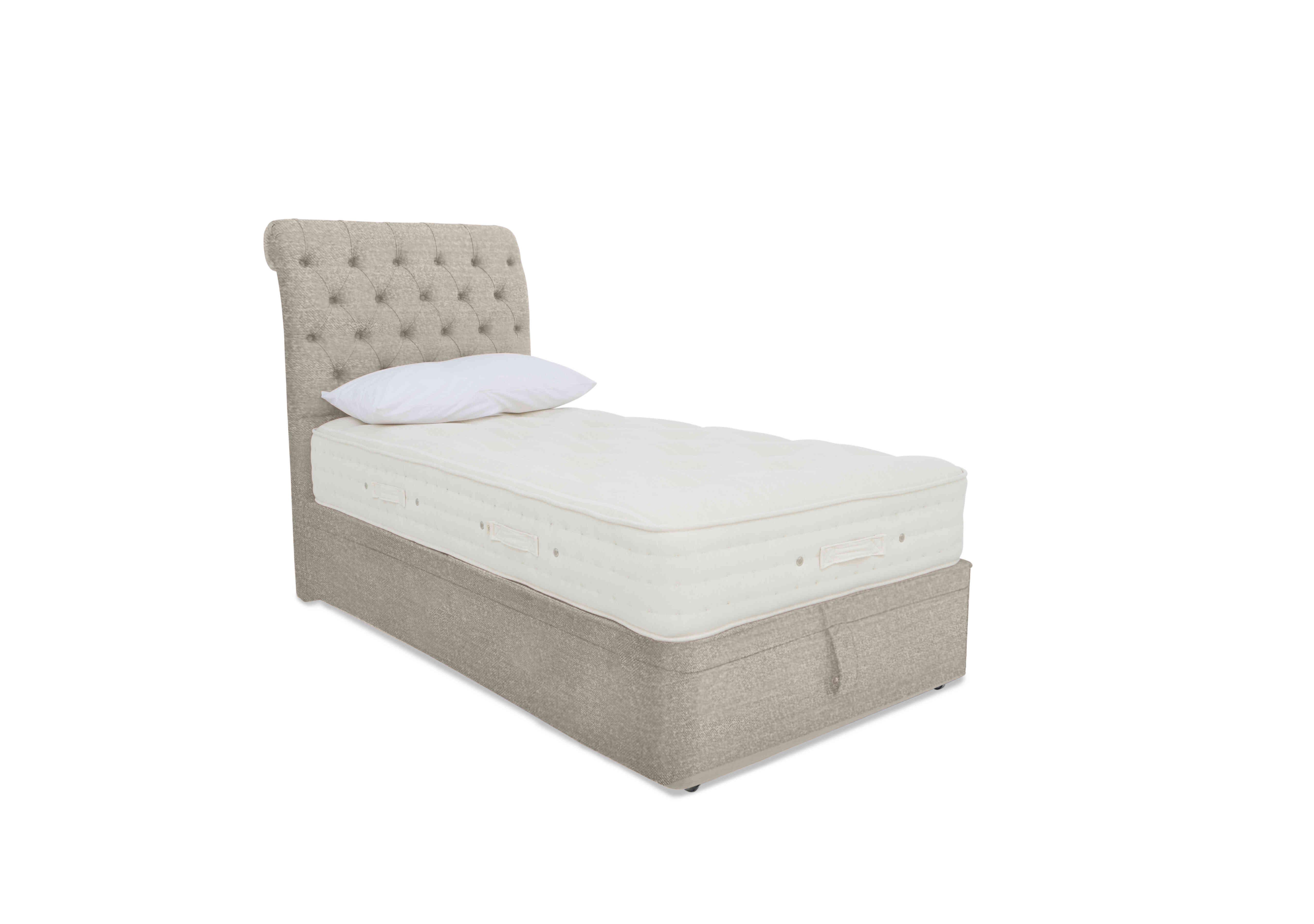 Luxury Firm 3 Ottoman Divan Set in Imperio 904 Biscuit on Furniture Village