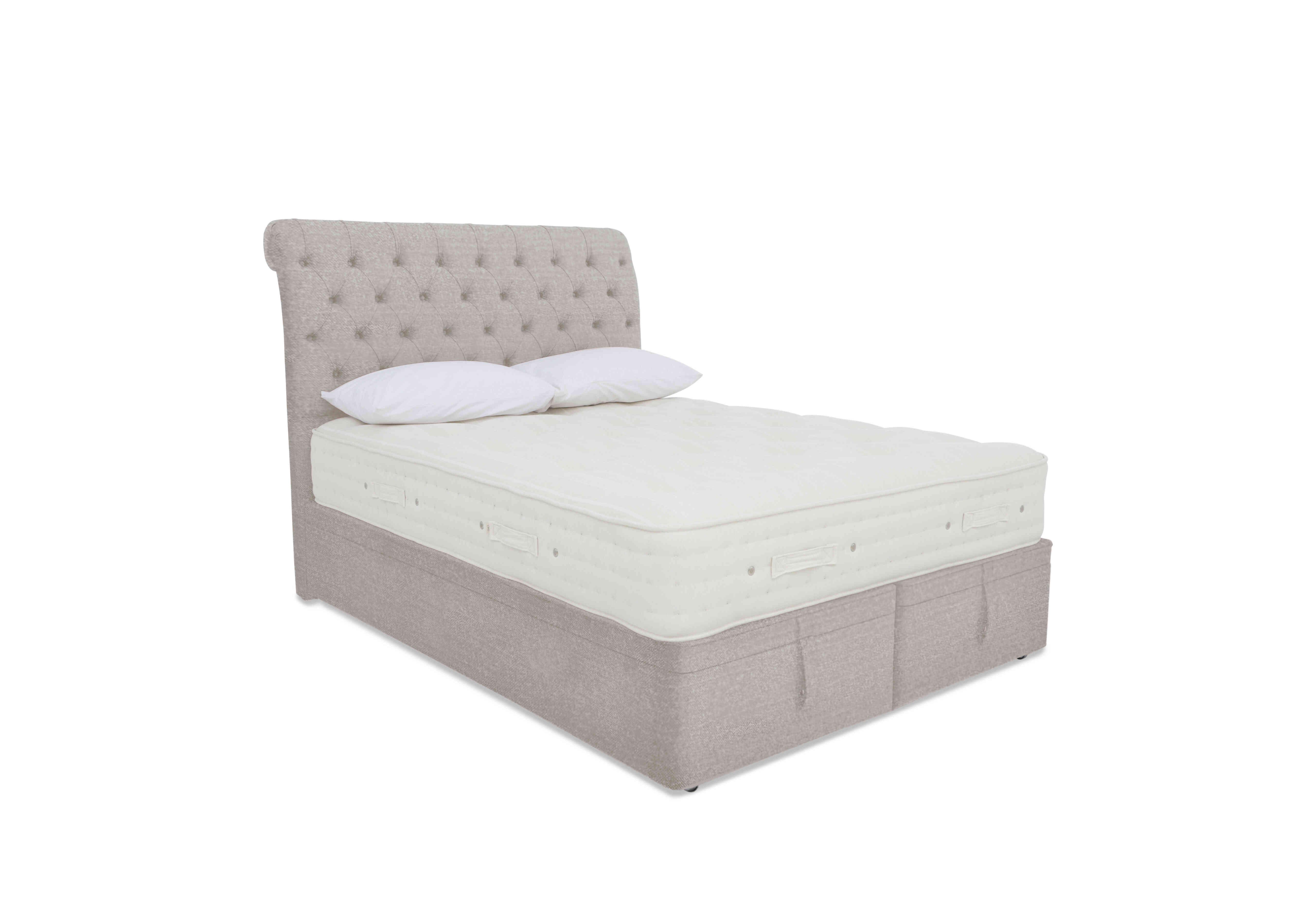 Luxury Firm 3 Ottoman Divan Set in Maestro 9022 Hessian on Furniture Village