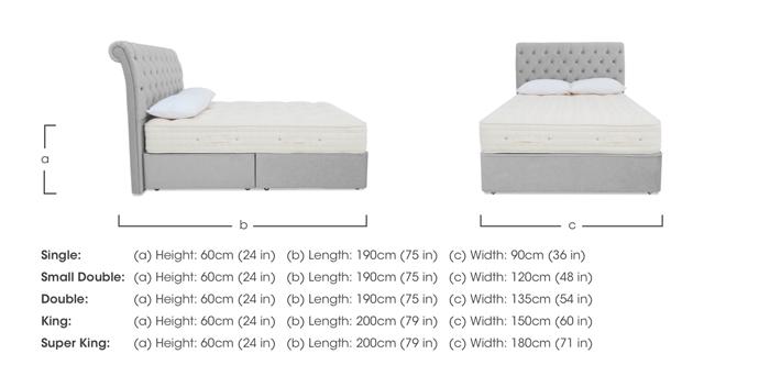 Luxury Firm 3 Divan Set in  on Furniture Village