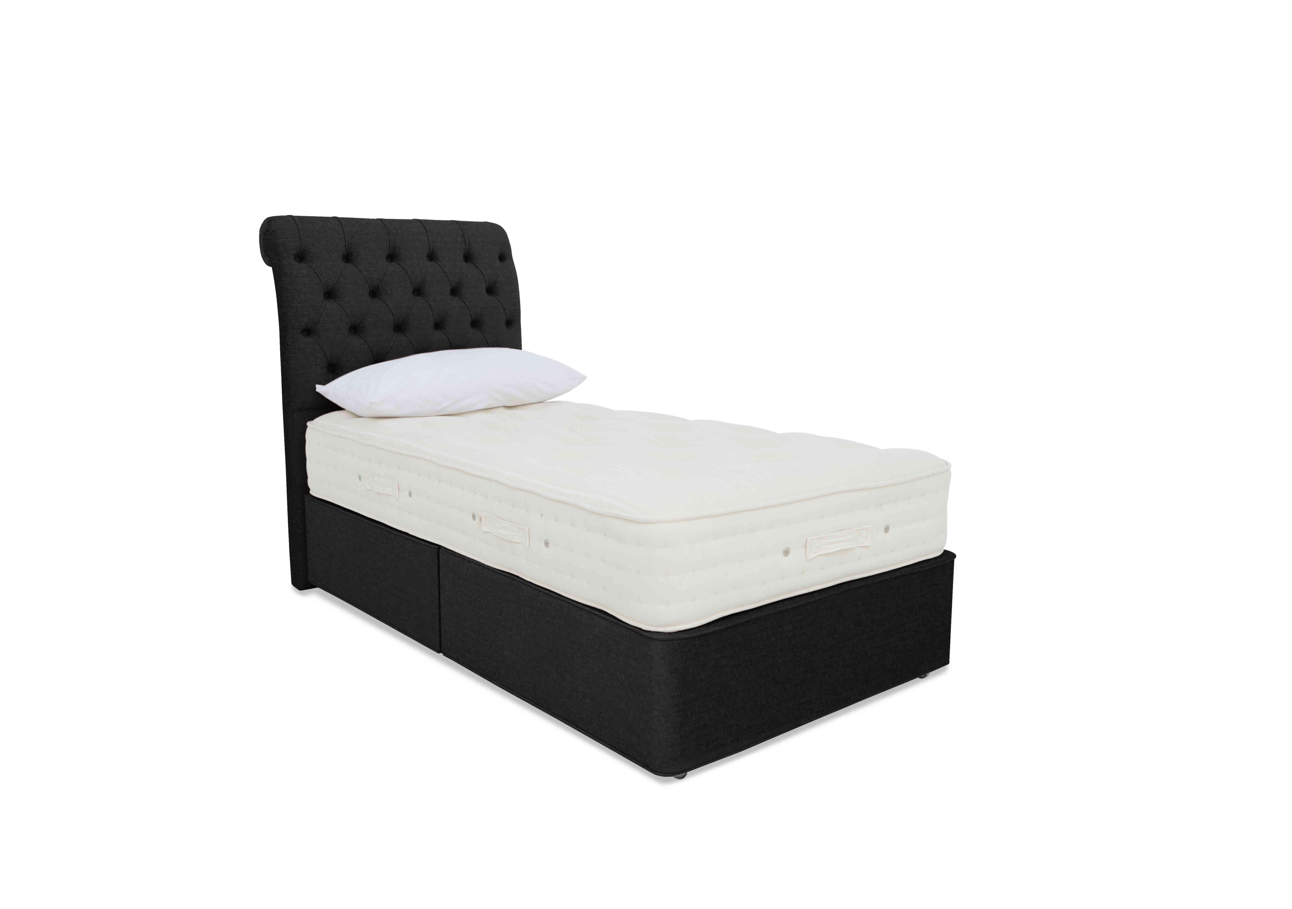 Luxury Firm 3 Divan Set in Linoso 801 Slate on Furniture Village