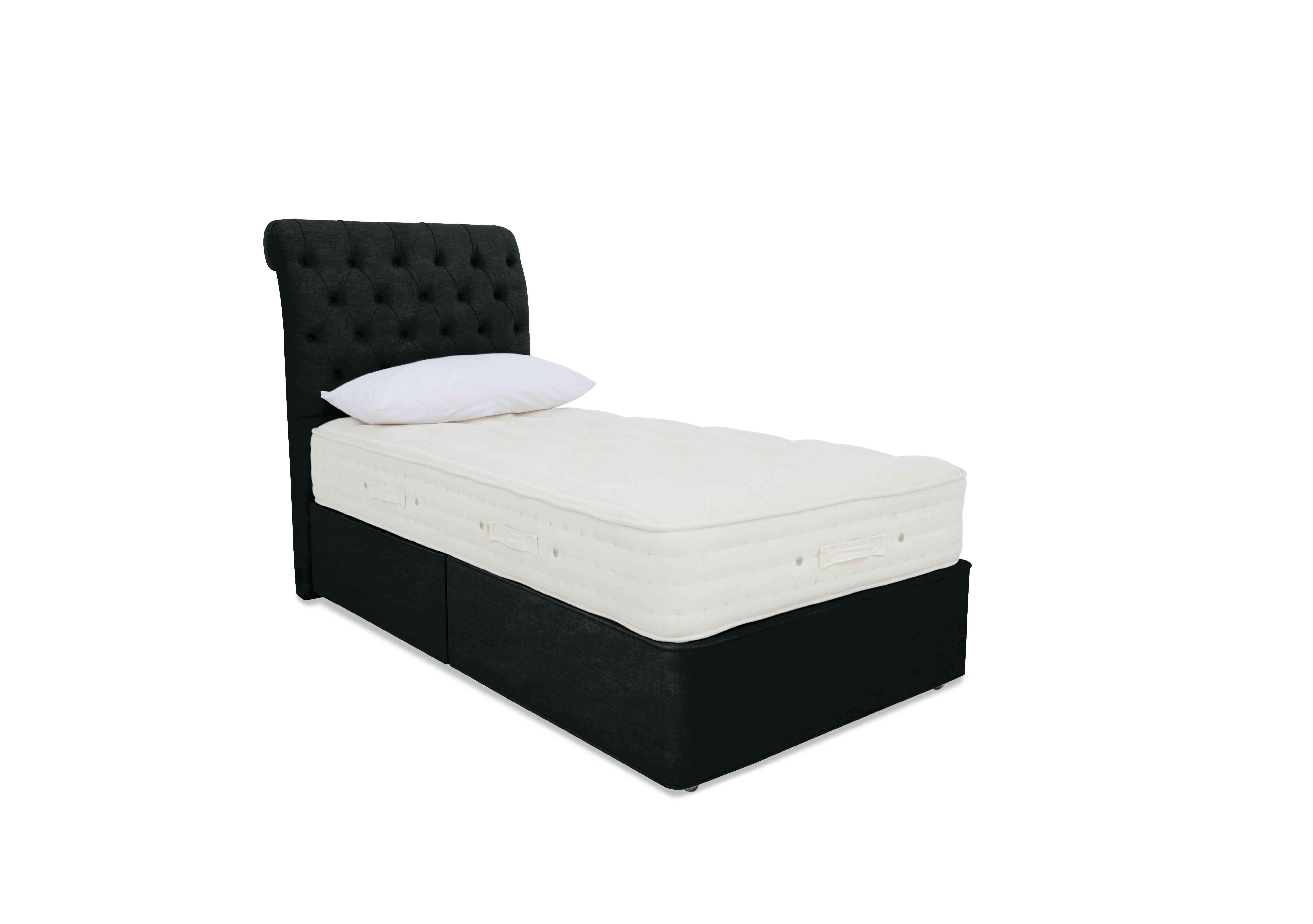 Luxury Firm 3 Divan Set in Premium 501 Emerald Green on Furniture Village