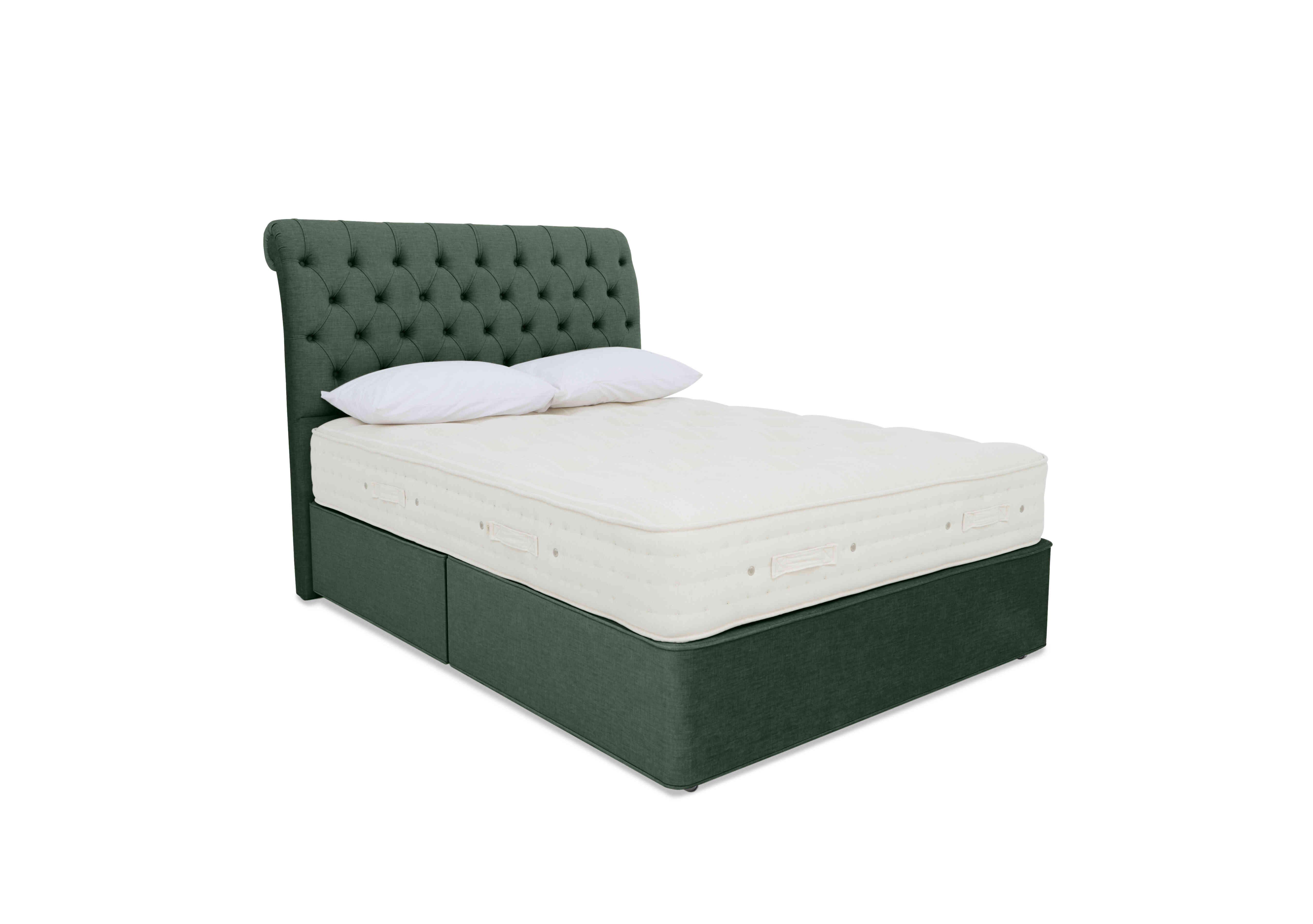 Luxury Firm 3 Divan Set in Premium 502 Tourmaline Green on Furniture Village