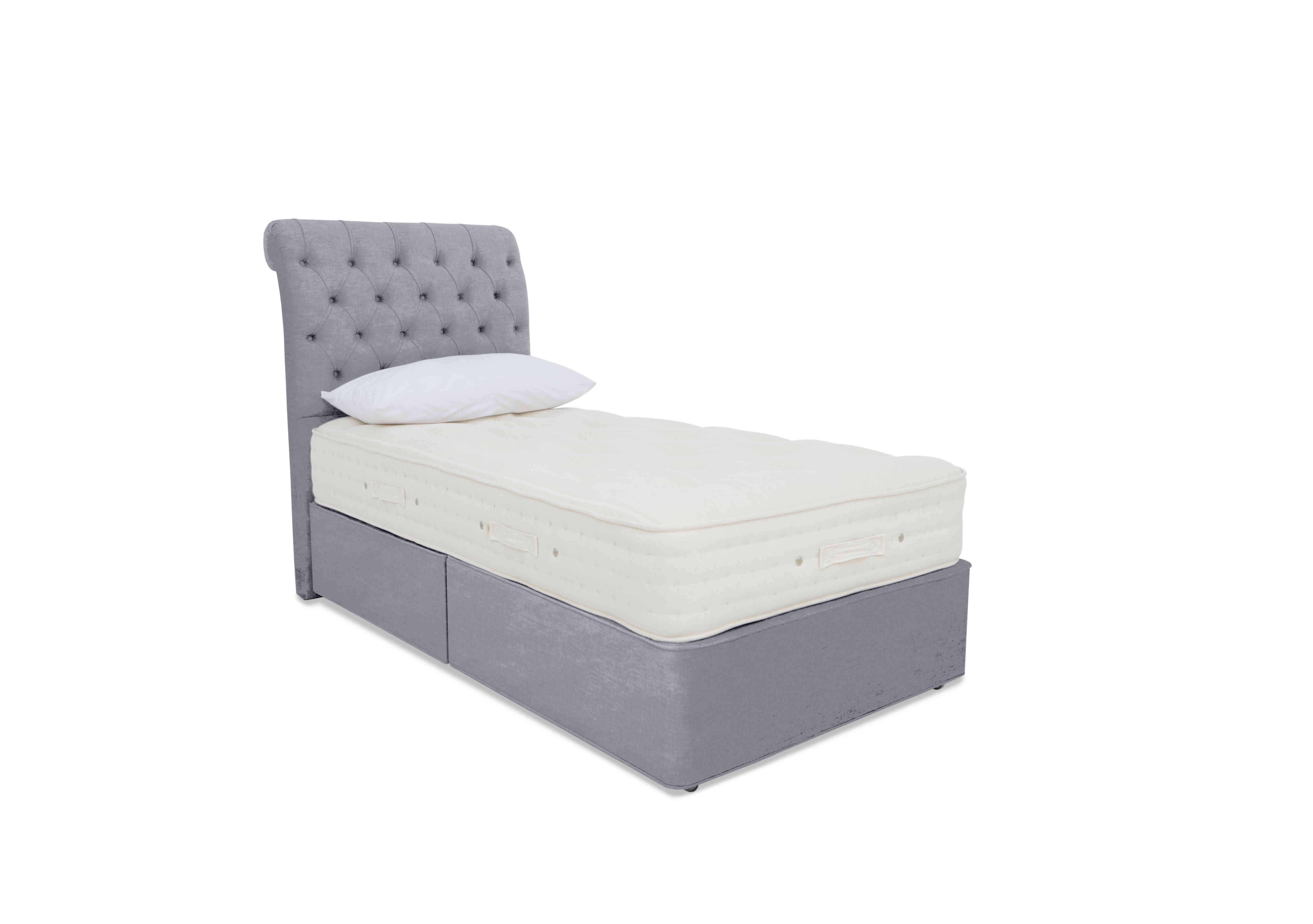 Luxury Firm 3 Divan Set in Premium 806 Simply Zinc on Furniture Village