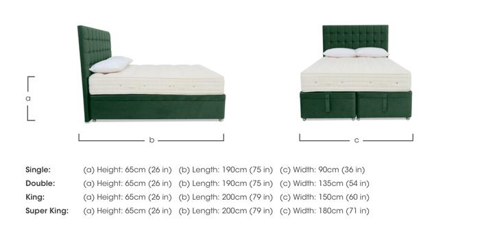 Luxury Firm 4 Ottoman Divan Set in  on Furniture Village