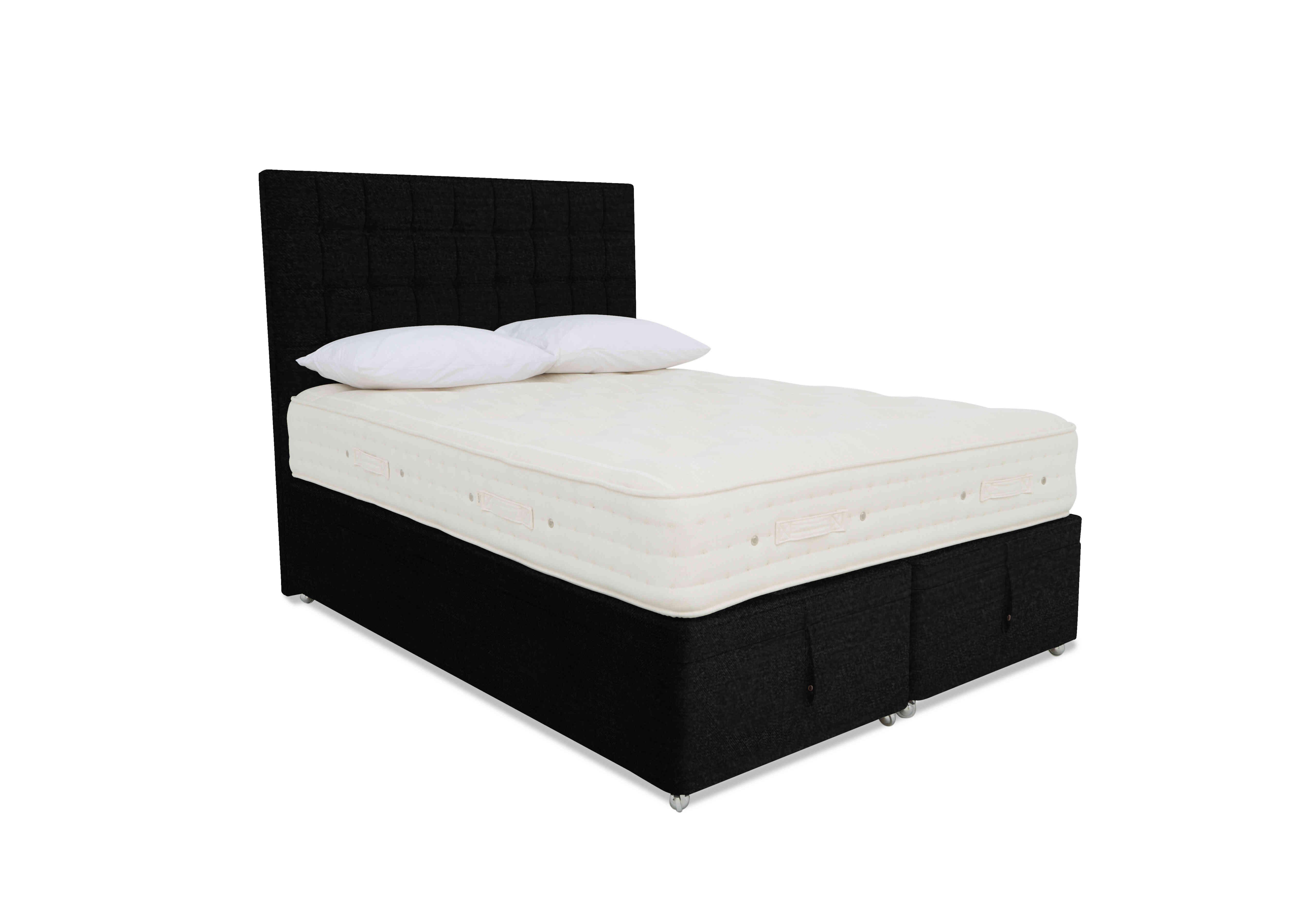 Luxury Firm 4 Ottoman Divan Set in Linoso 801 Slate on Furniture Village