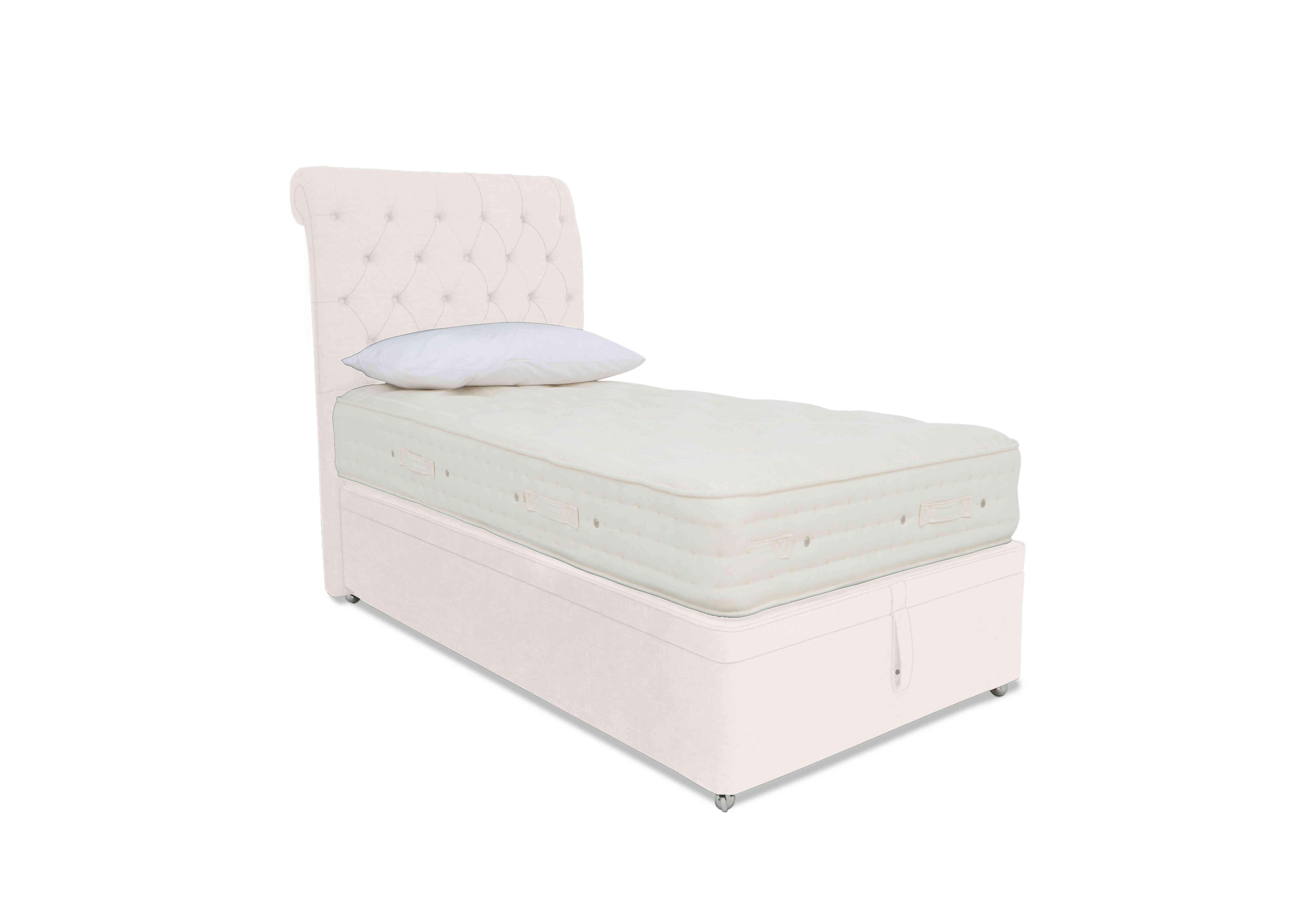 Luxury Firm 4 Ottoman Divan Set in Premium 900 White Opal on Furniture Village