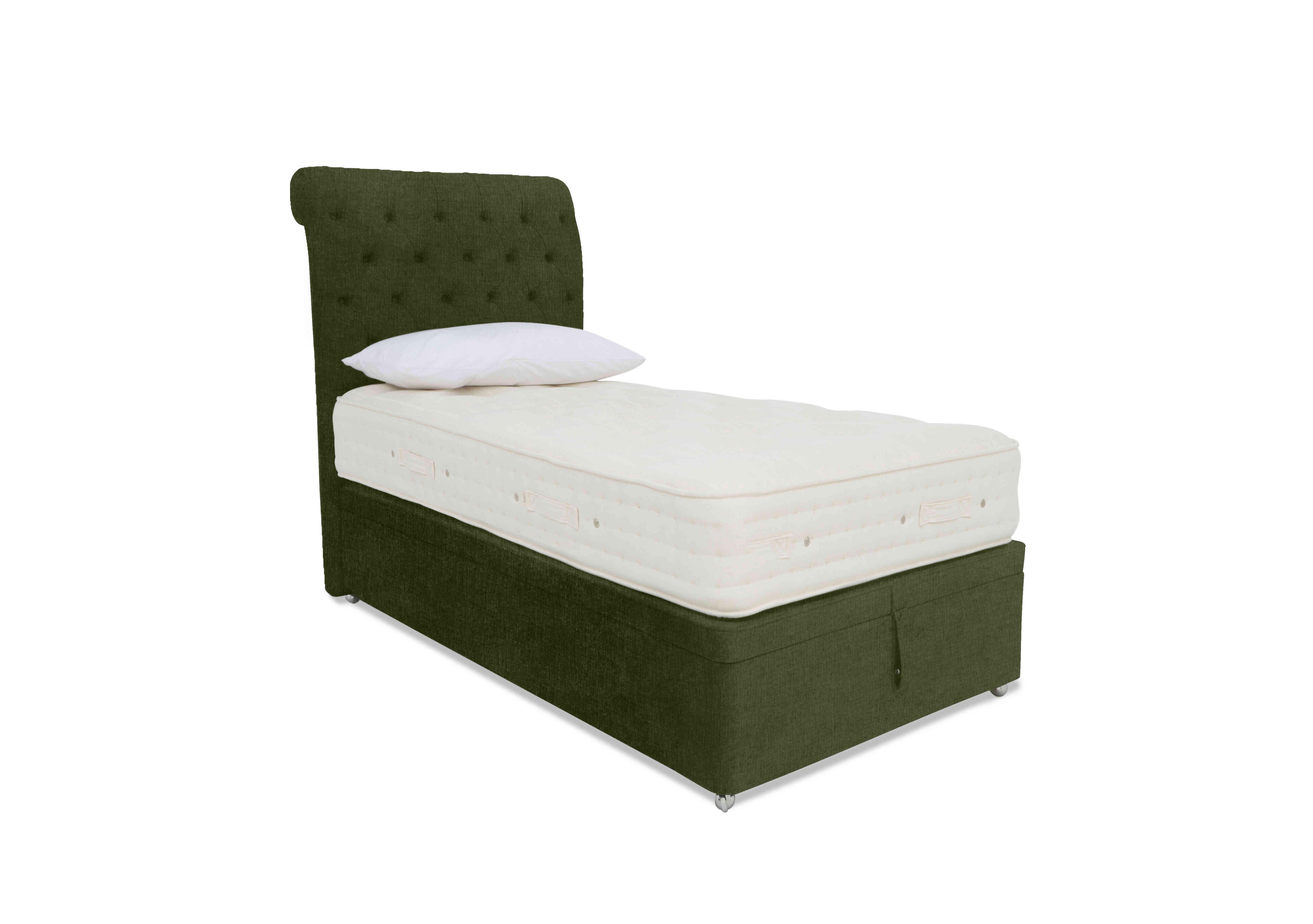 Luxury Firm 4 Ottoman Divan Set in Zenith 501 Palm on Furniture Village