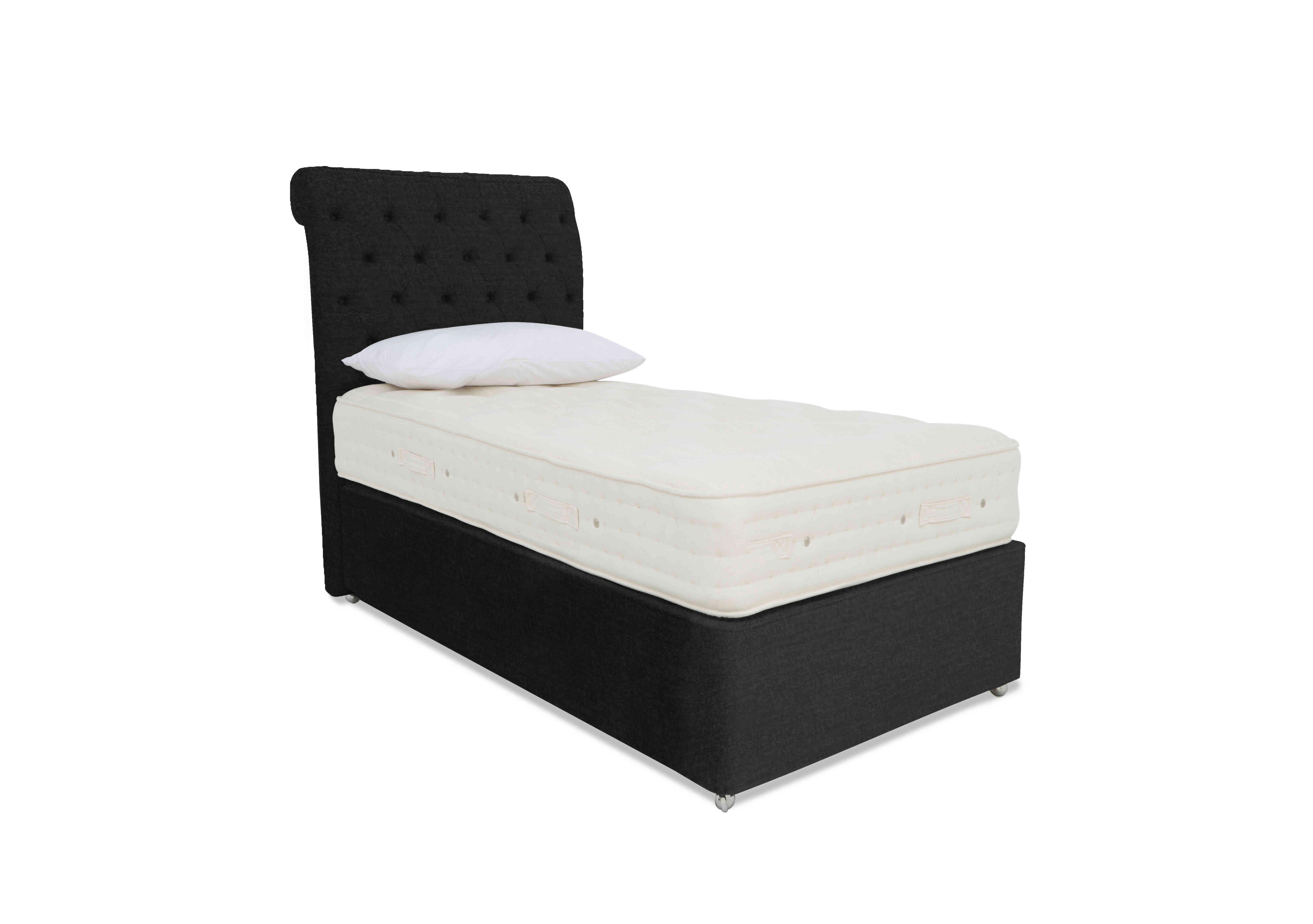Luxury Firm 4 Divan Set in Linoso 801 Slate on Furniture Village