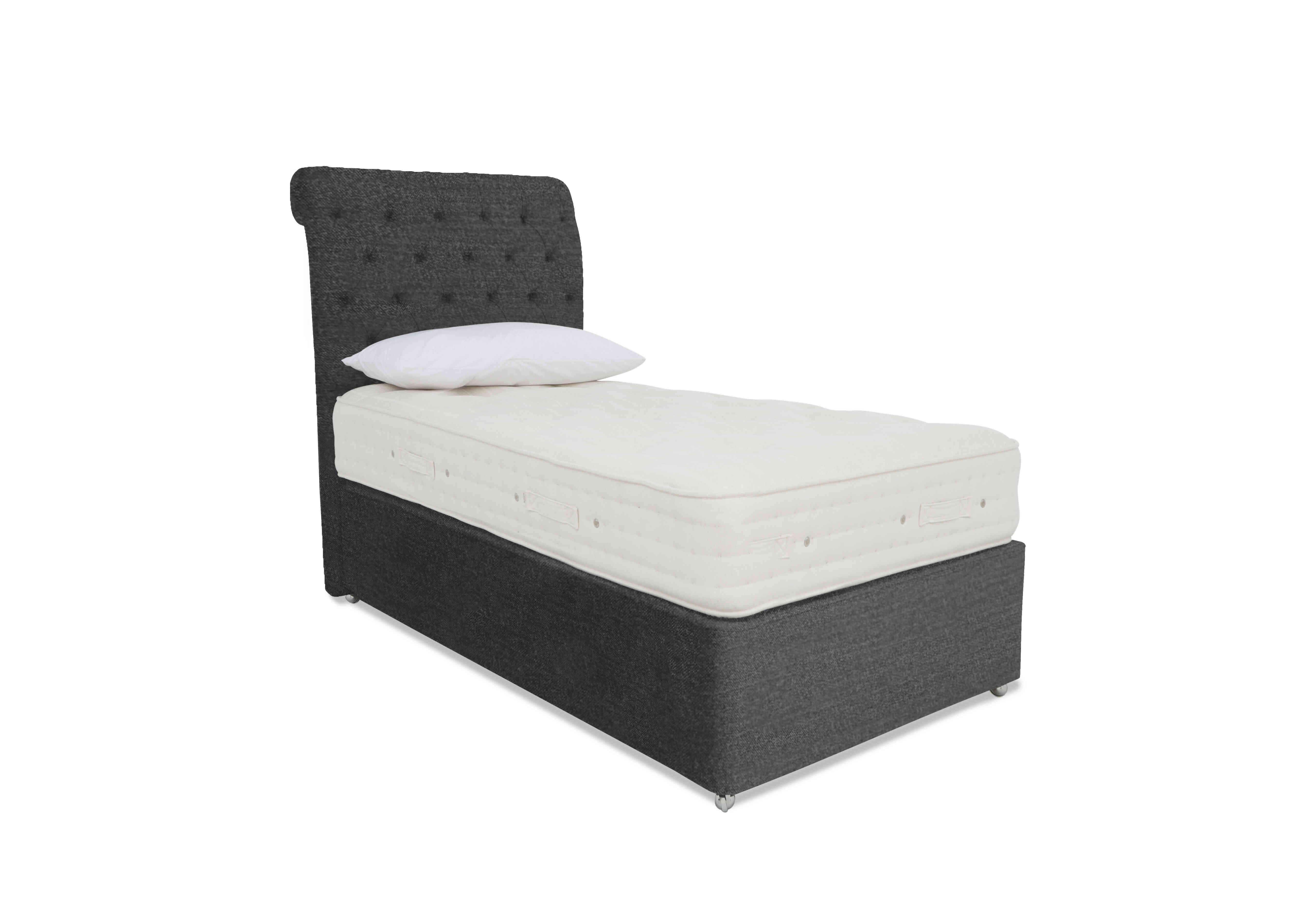 Luxury Firm 4 Divan Set in Maestro 6007 Carbon on Furniture Village