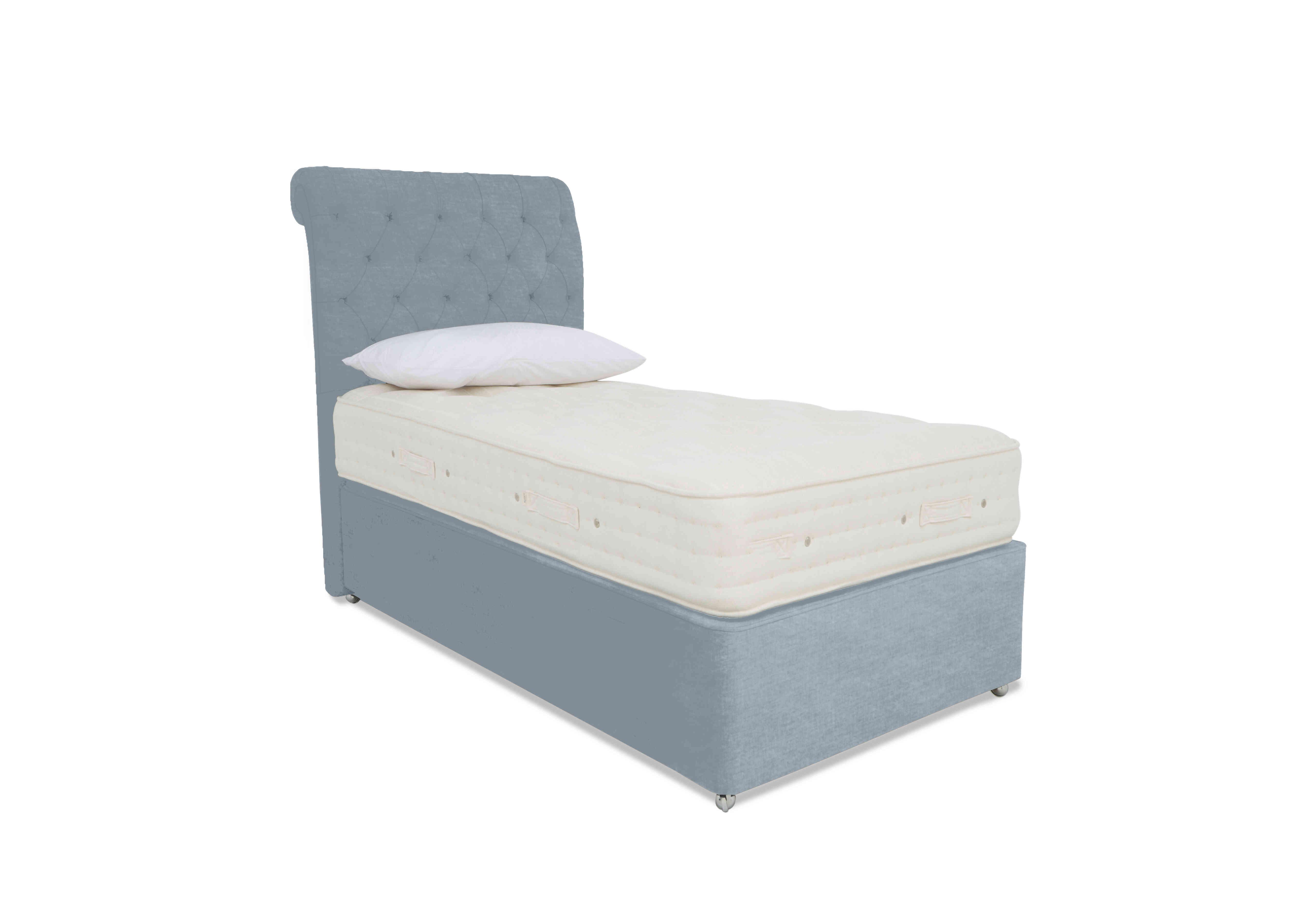Luxury Firm 4 Divan Set in Premium 601 Glacier Blue on Furniture Village