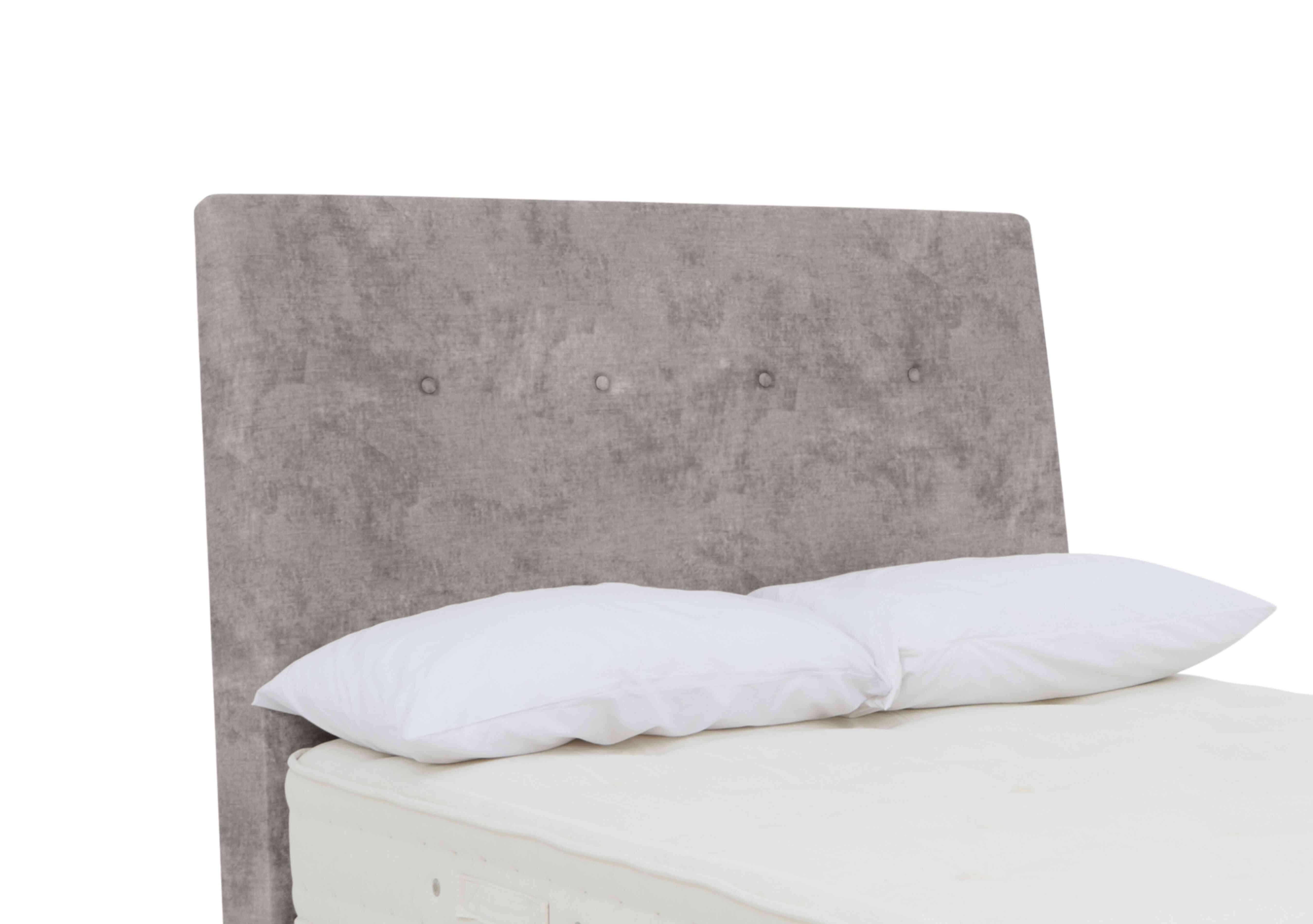 Askett Floor Standing Headboard in Daytona Silver on Furniture Village