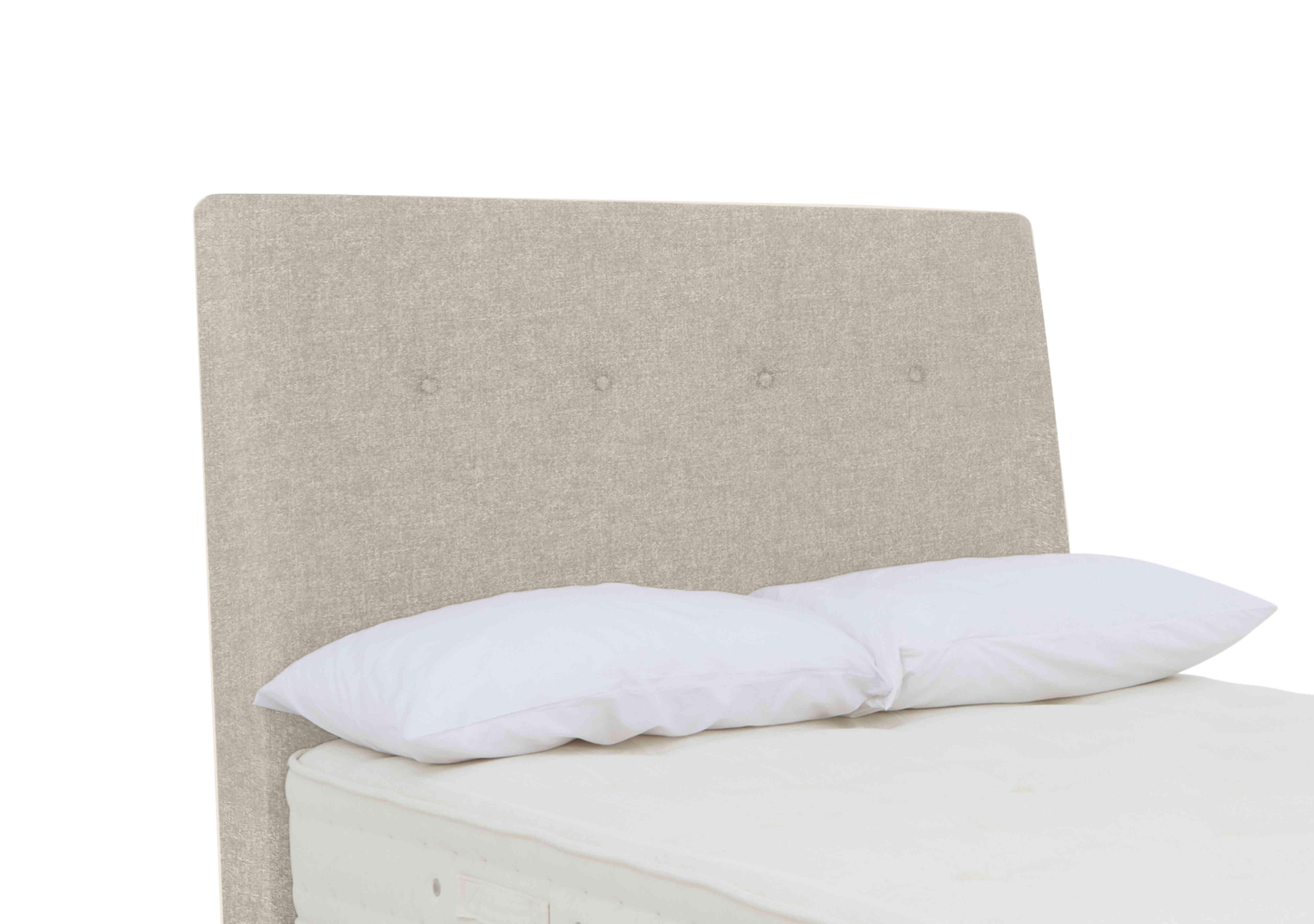 Askett Floor Standing Headboard in Tweed 805 Stone on Furniture Village