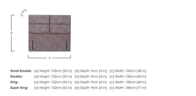 Crowell Floor Standing Headboard in  on Furniture Village