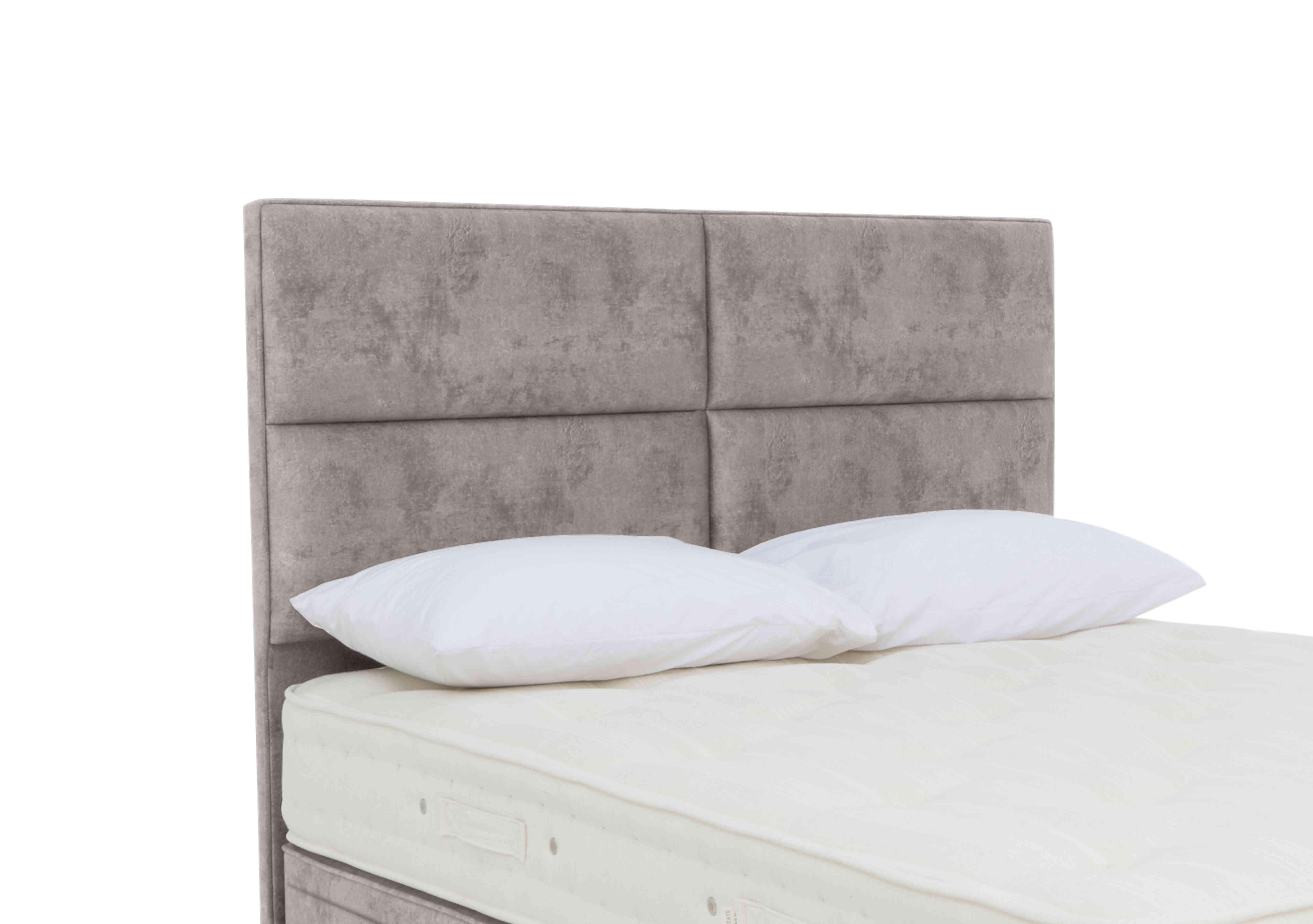 Crowell Floor Standing Headboard in Daytona Silver on Furniture Village