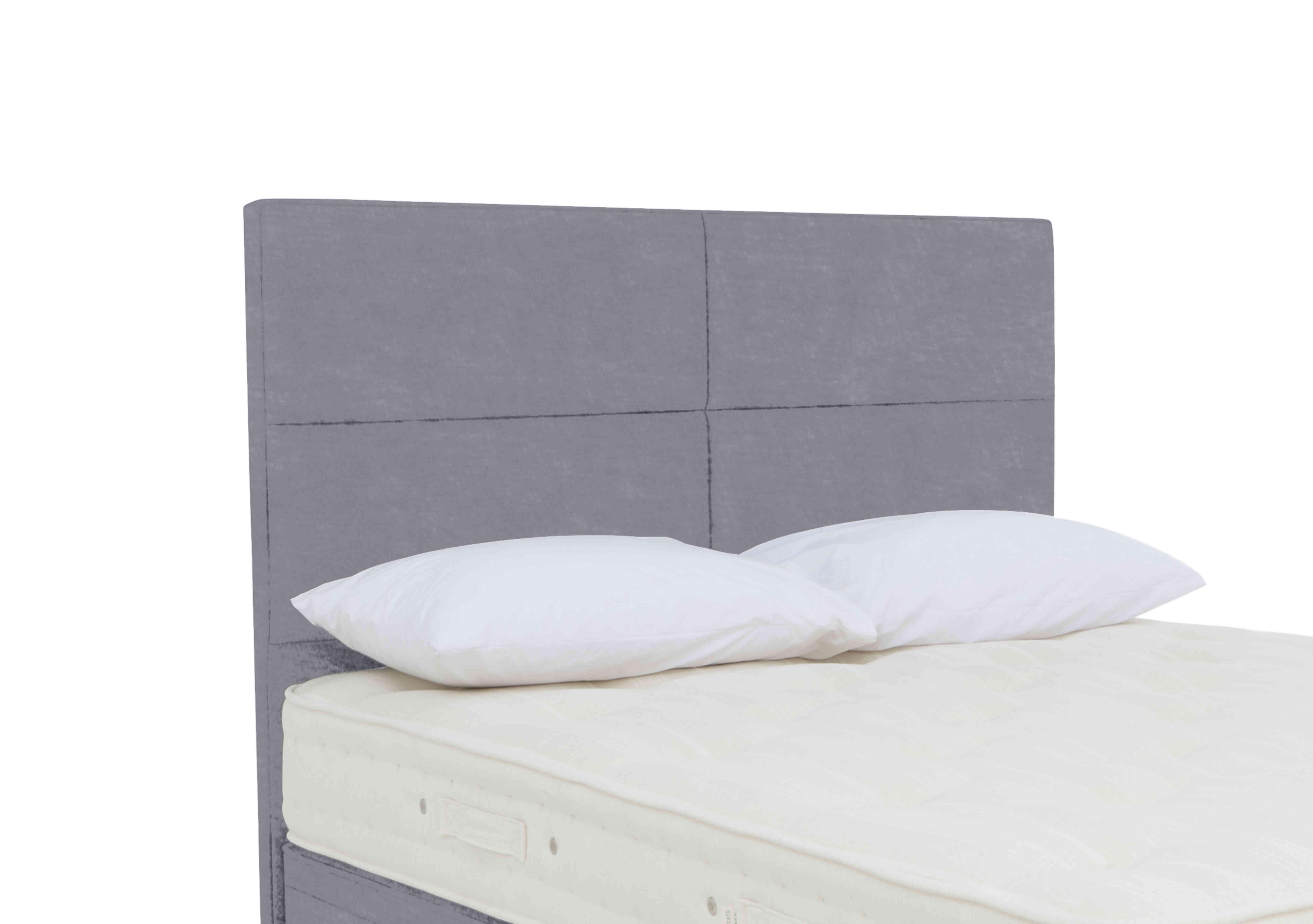 Crowell Floor Standing Headboard in Premium 806 Simply Zinc on Furniture Village