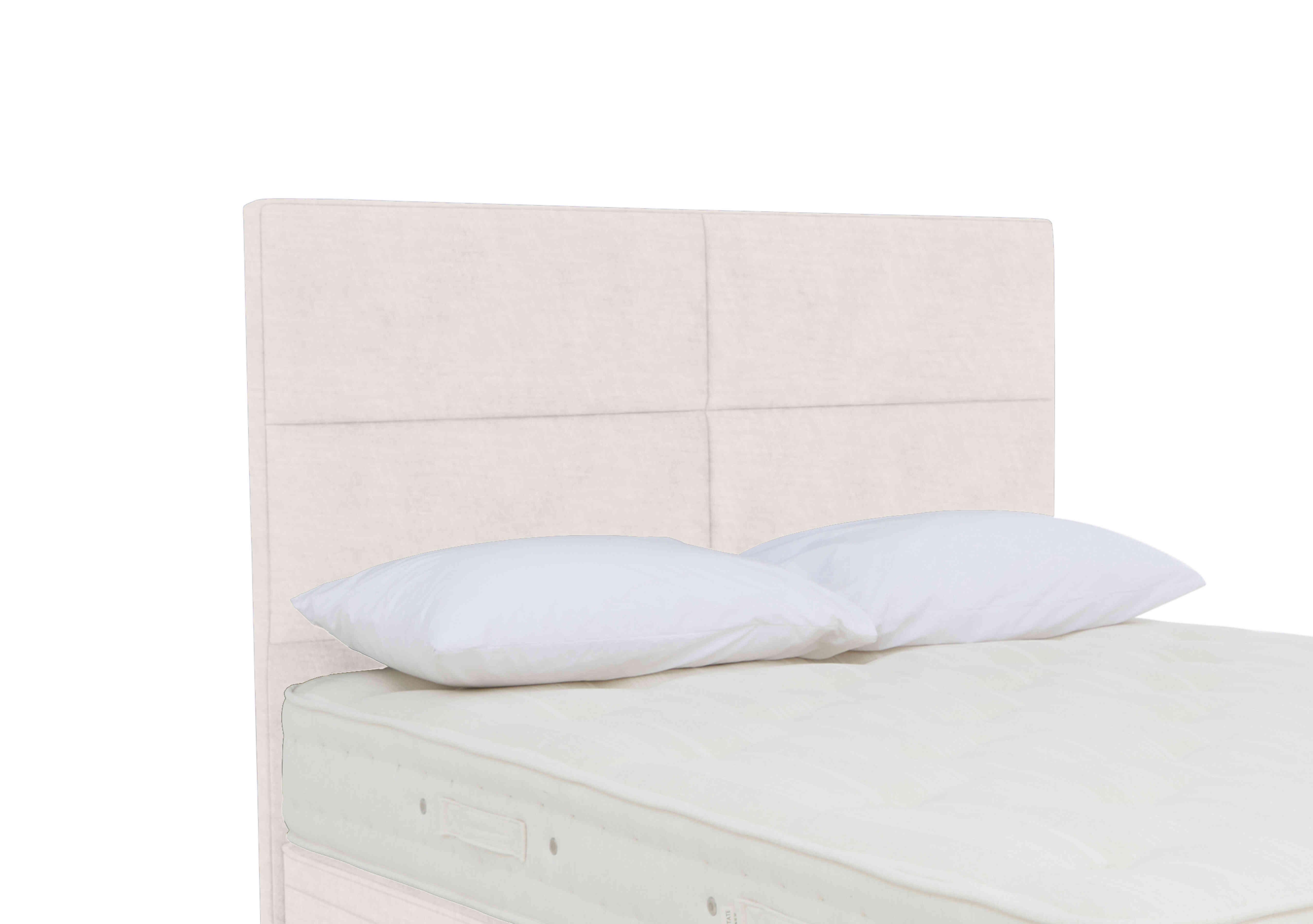 Crowell Floor Standing Headboard in Premium 900 White Opal on Furniture Village