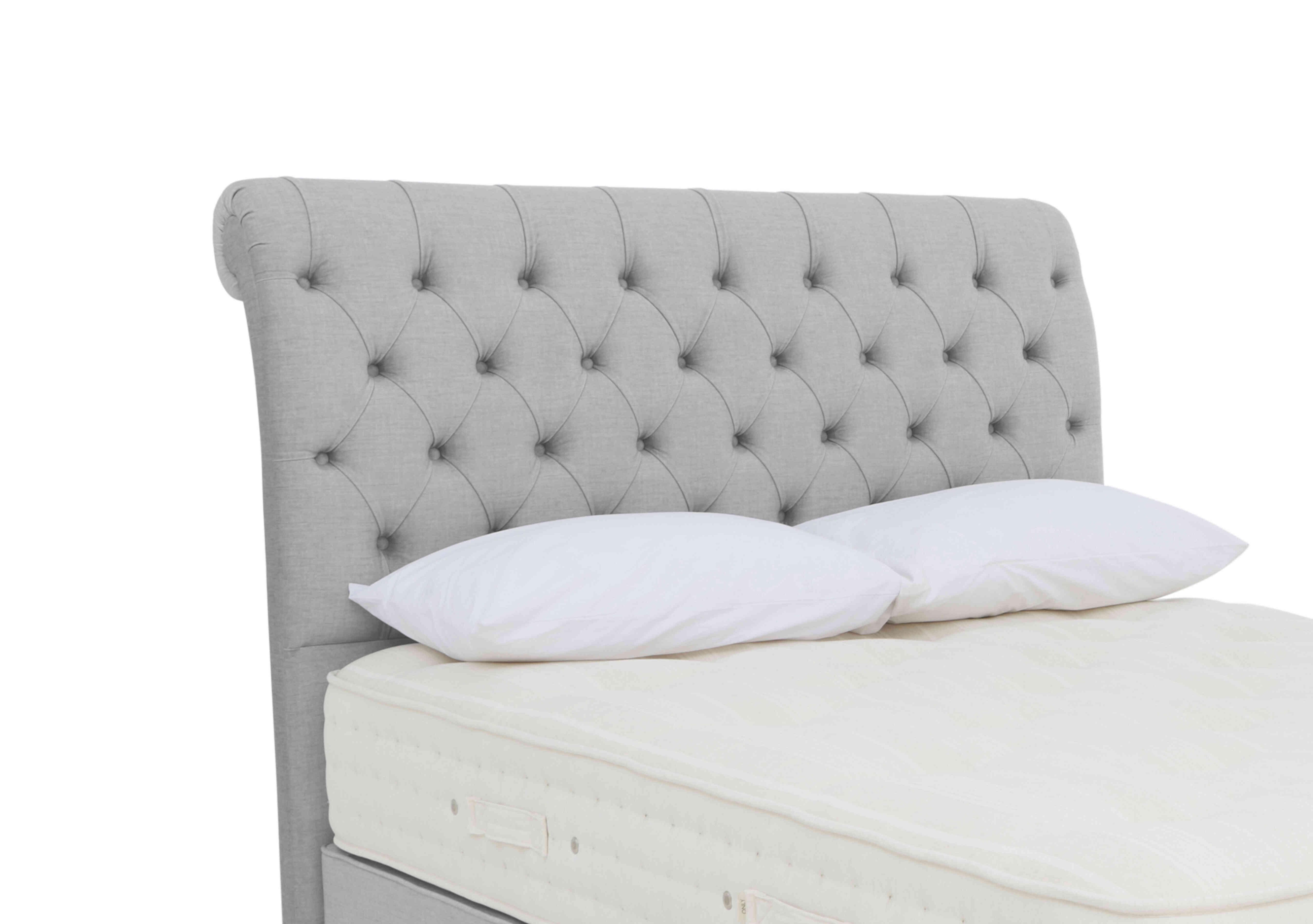 Prestwood Floor Standing Headboard in Premium 804 Crystal Grey on Furniture Village