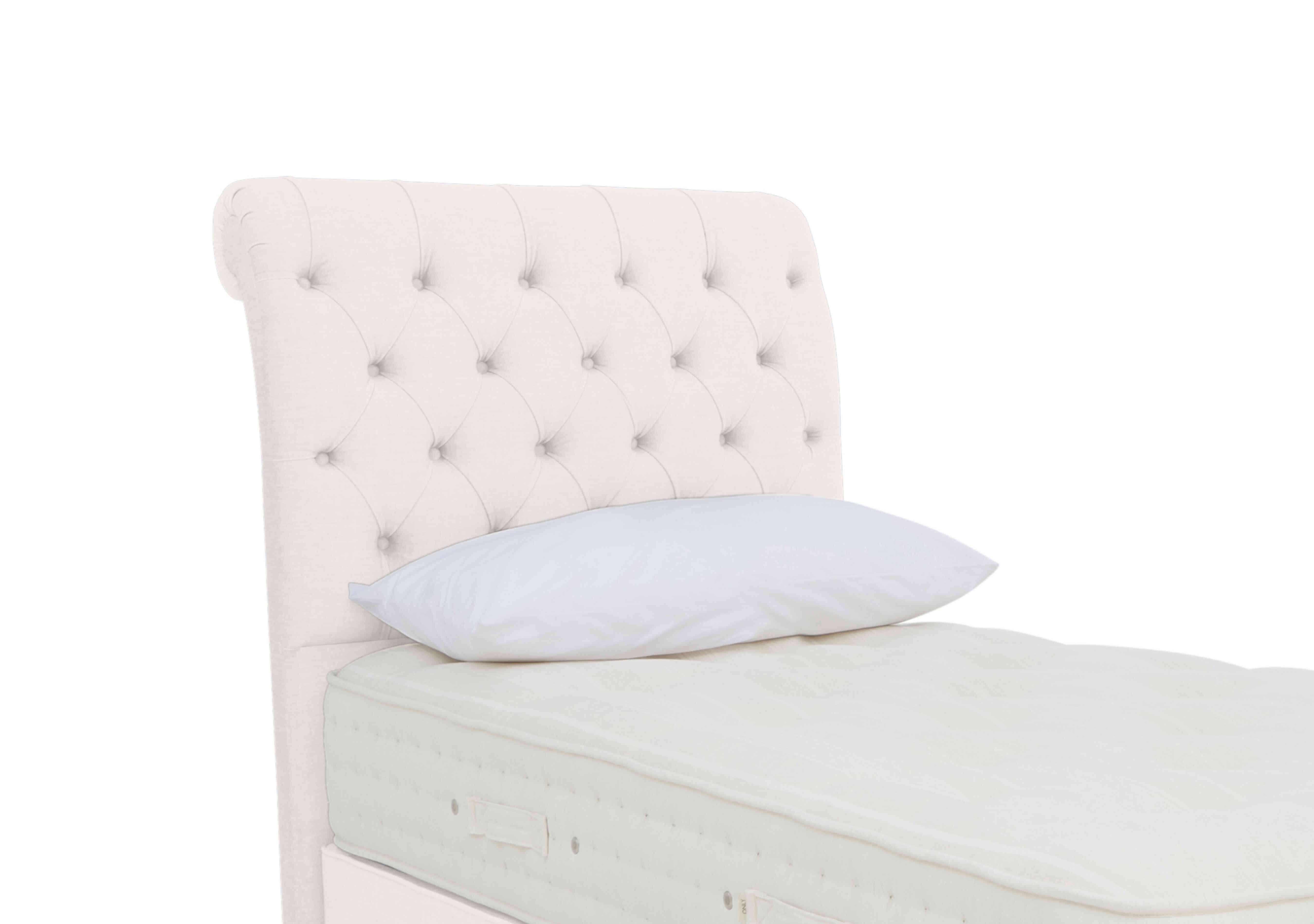Prestwood Floor Standing Headboard in Premium 900 White Opal on Furniture Village