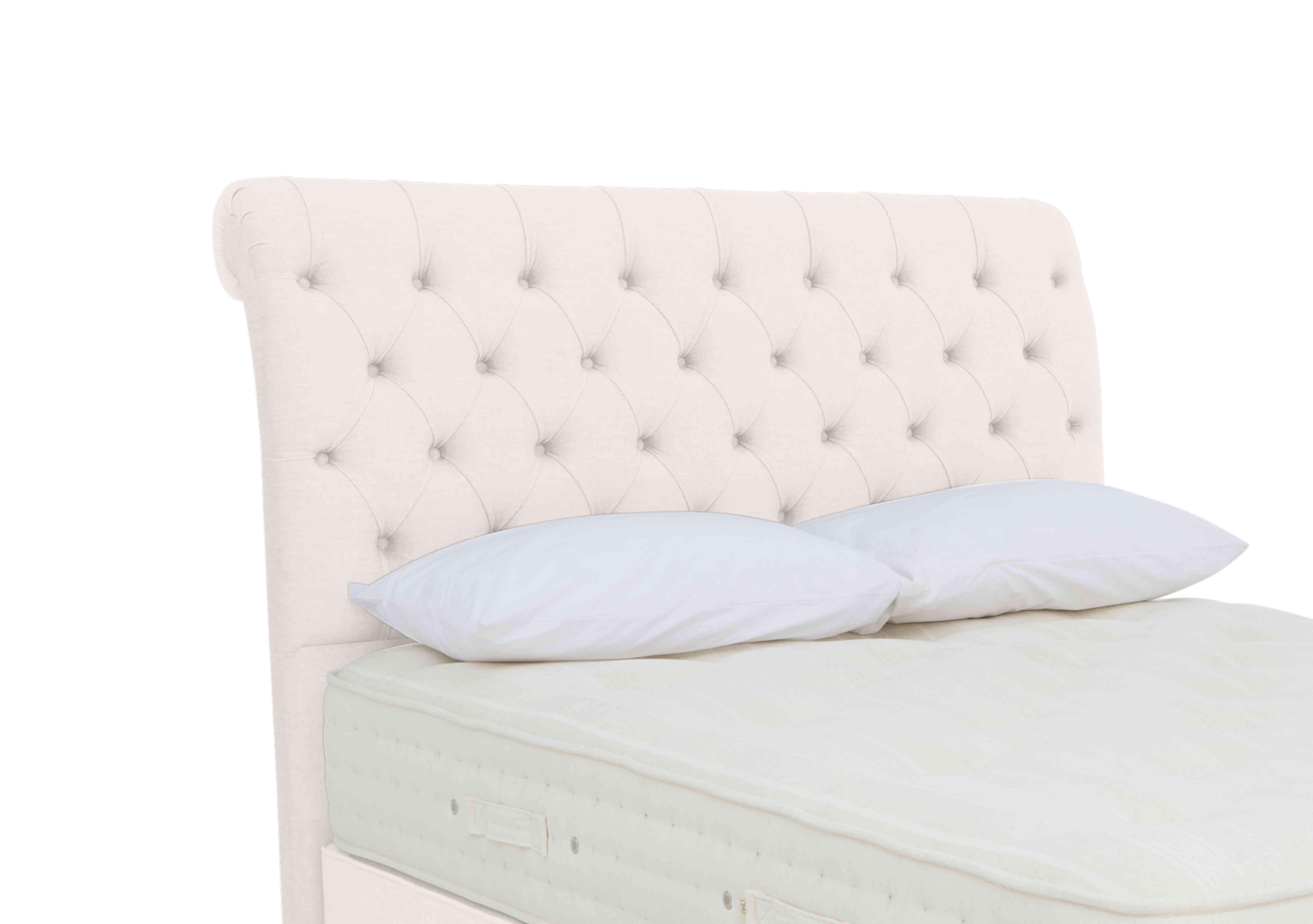 Prestwood Floor Standing Headboard in Premium 900 White Opal on Furniture Village