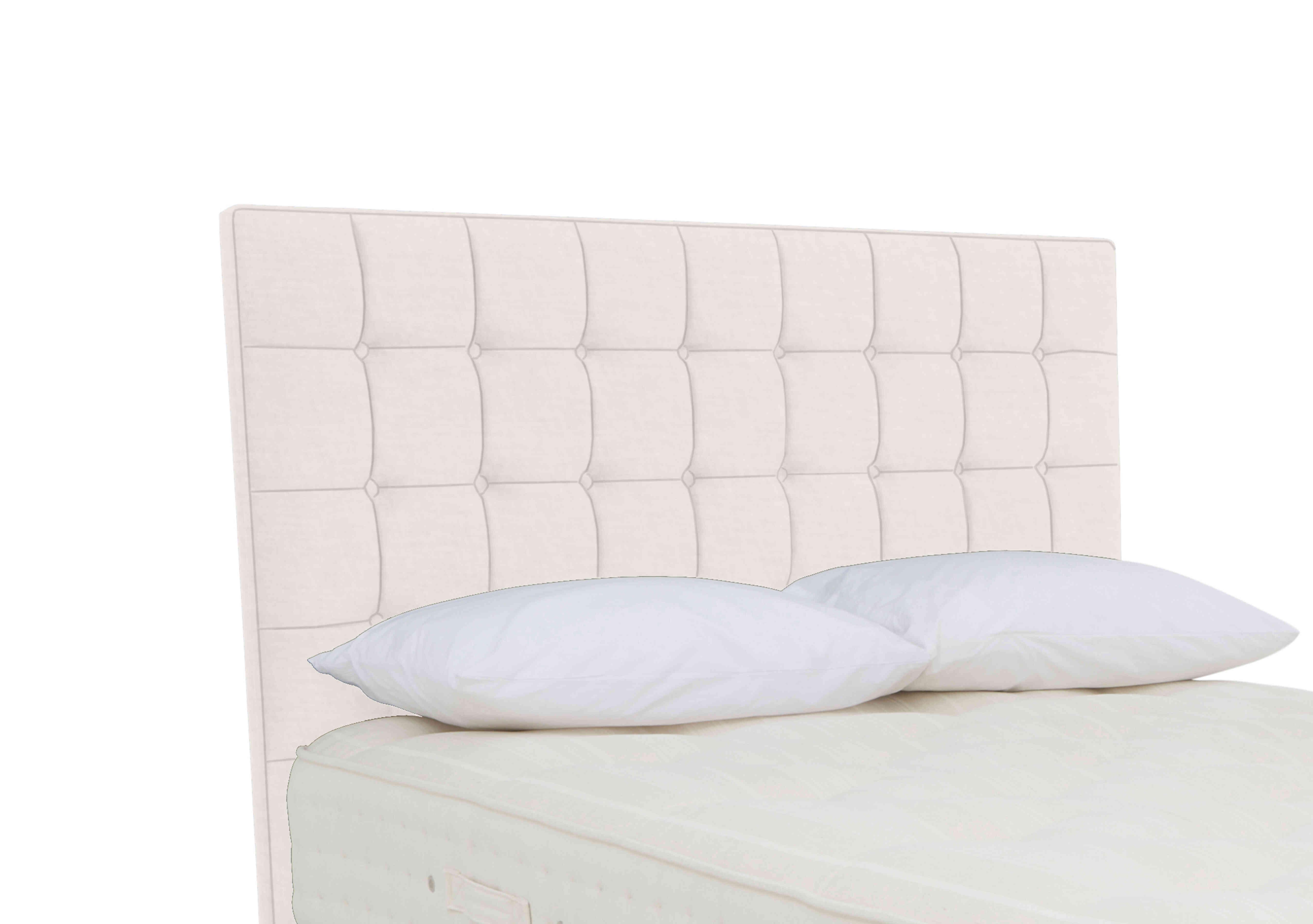 Naphill Floor Standing Headboard in Premium 900 White Opal on Furniture Village