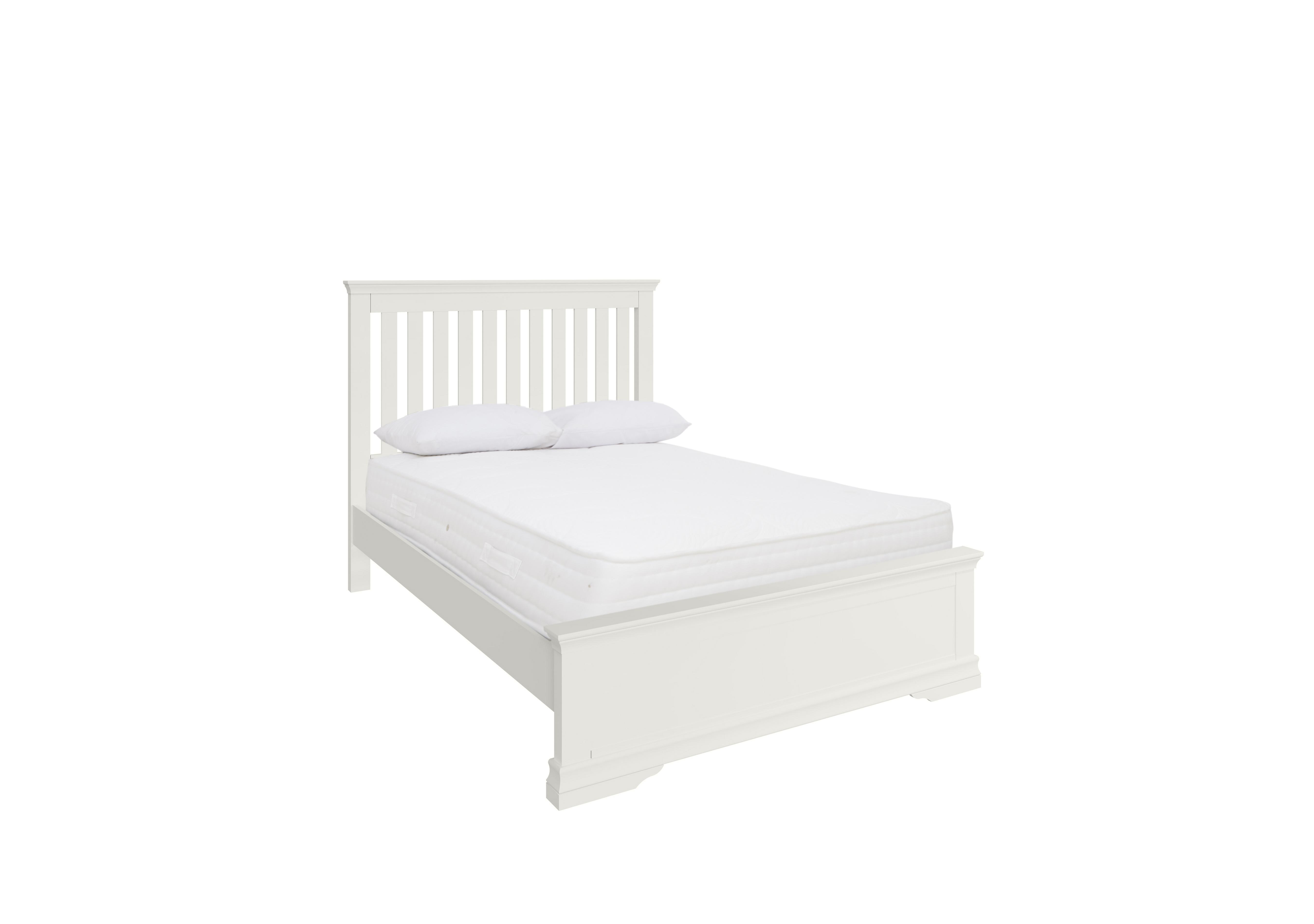 Tiverton Standard Bedframe in White on Furniture Village