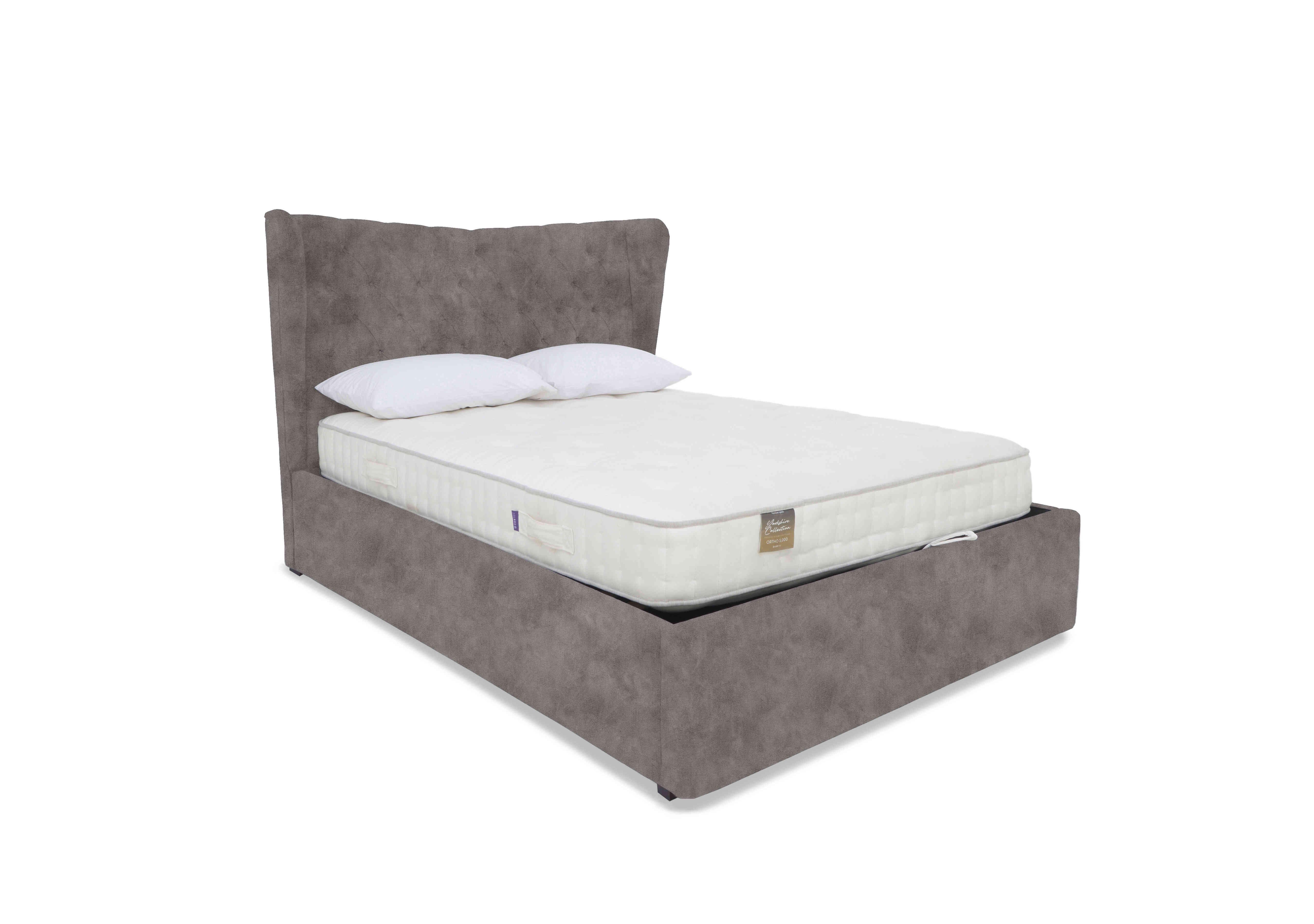 Bauer Ottoman Bed Frame in Dapple Sterling on Furniture Village
