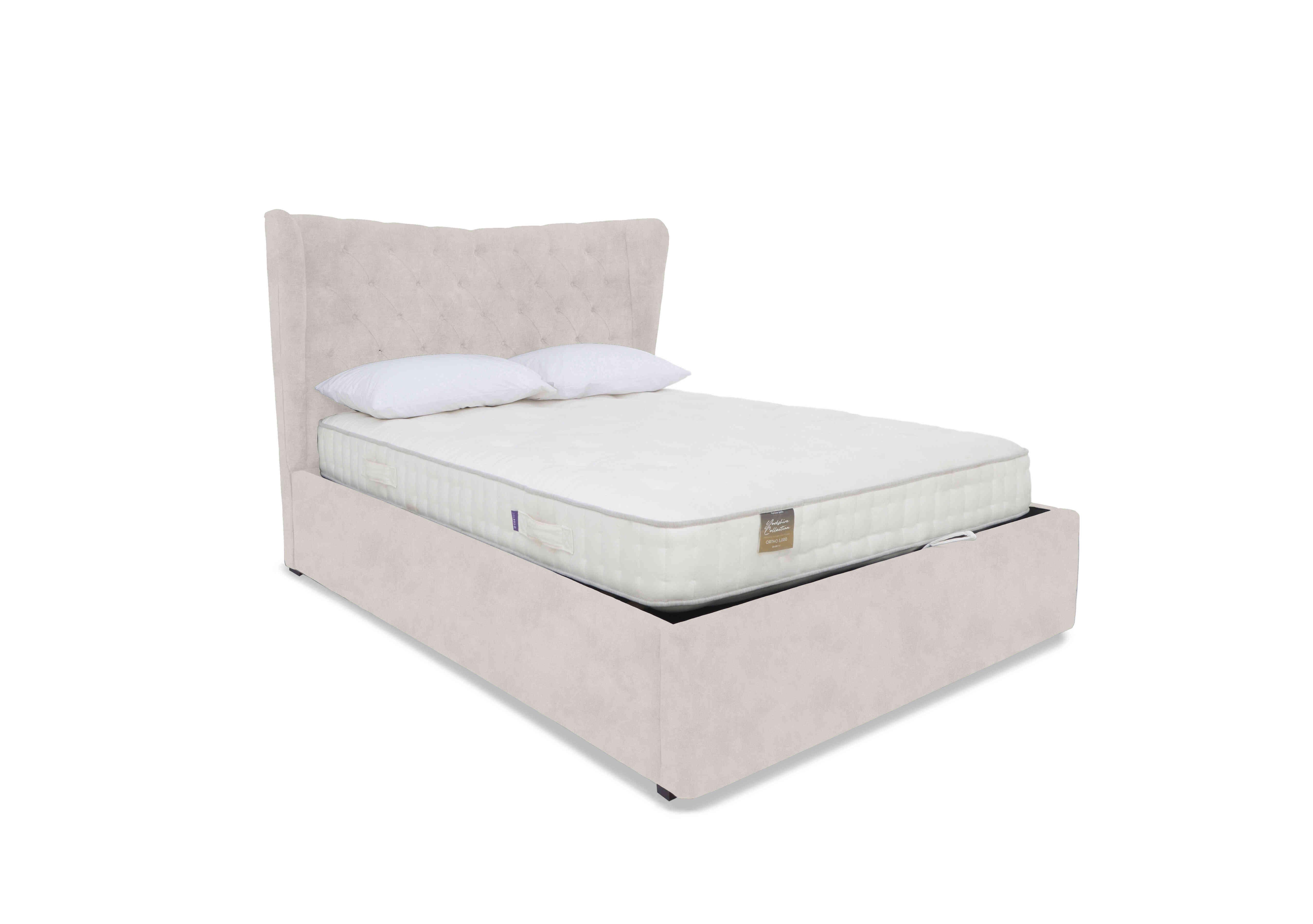 Bauer Ottoman Bed Frame in Lace Ivory on Furniture Village