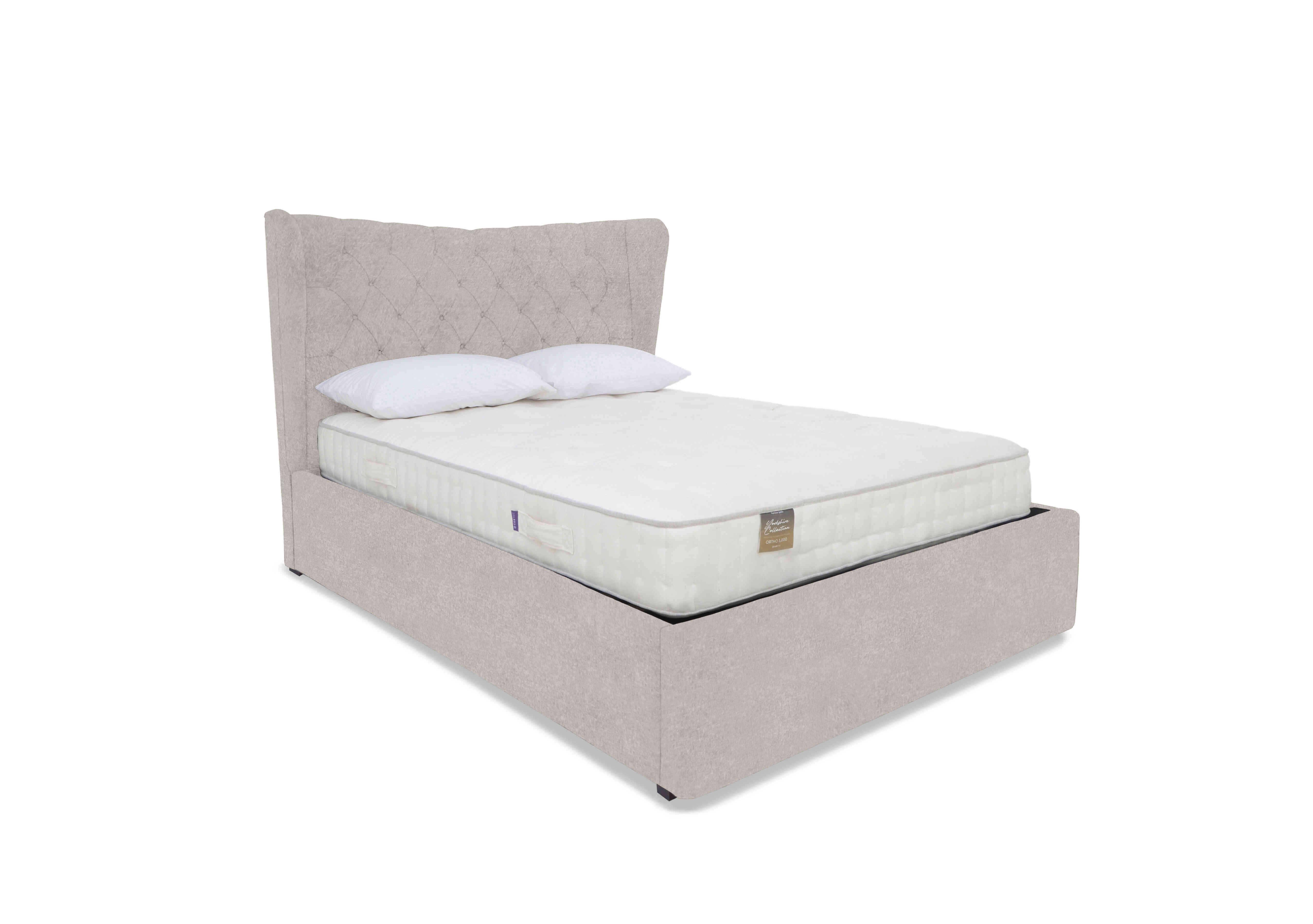 Bauer Ottoman Bed Frame in Venice Mink on Furniture Village