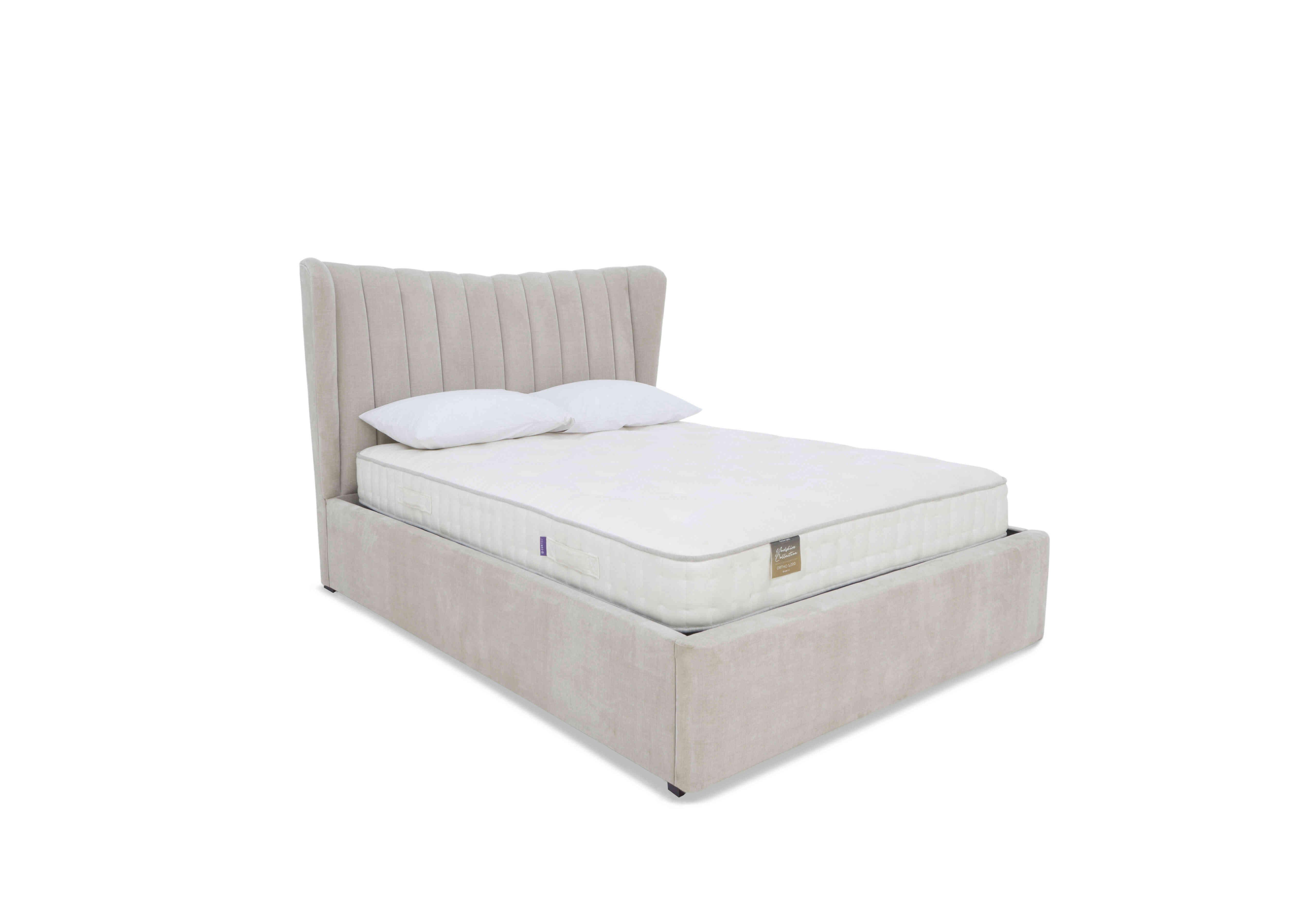 Bourne Ottoman Bed Frame in Aston Linen on Furniture Village