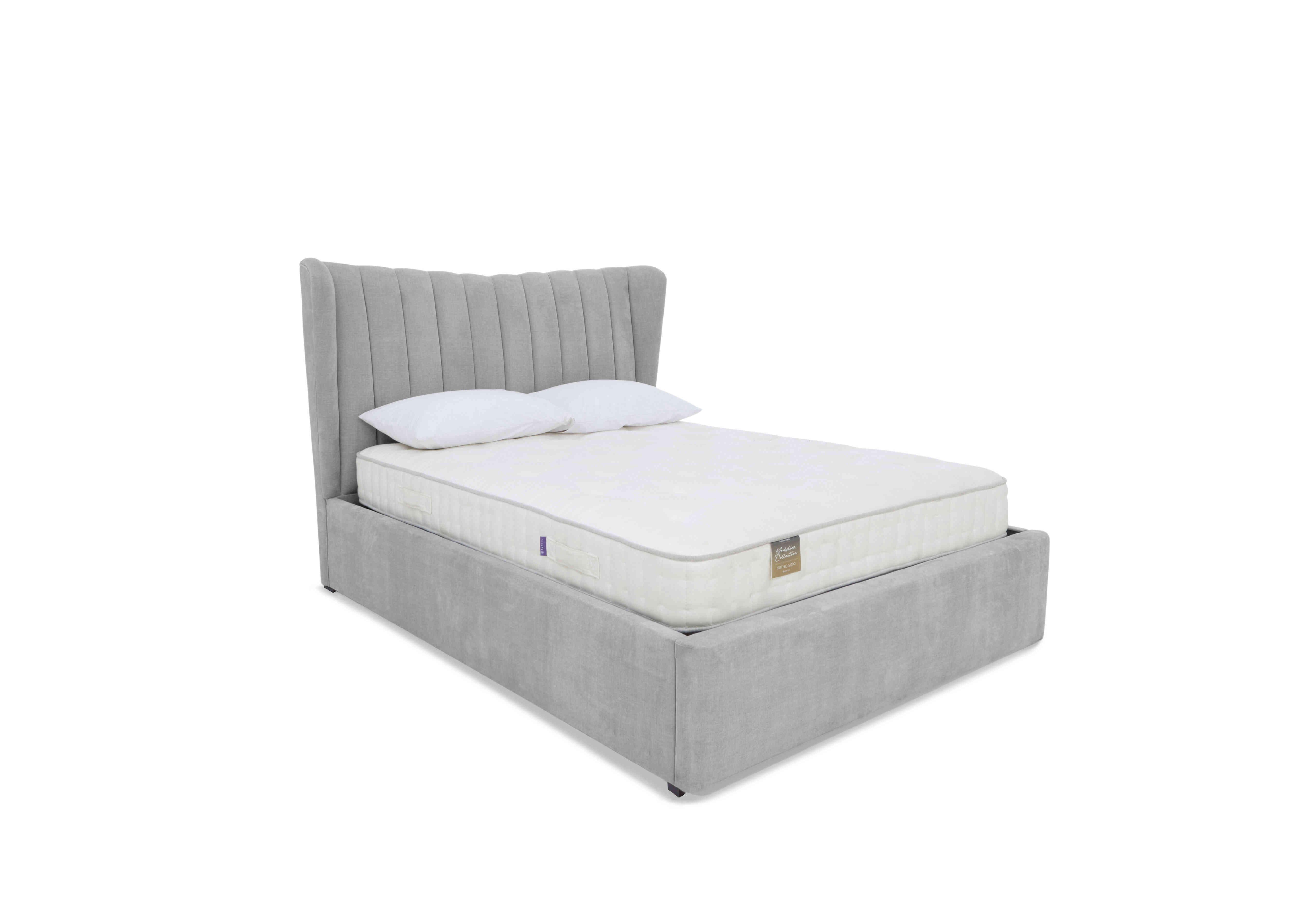 Bourne Ottoman Bed Frame in Aston Silver on Furniture Village