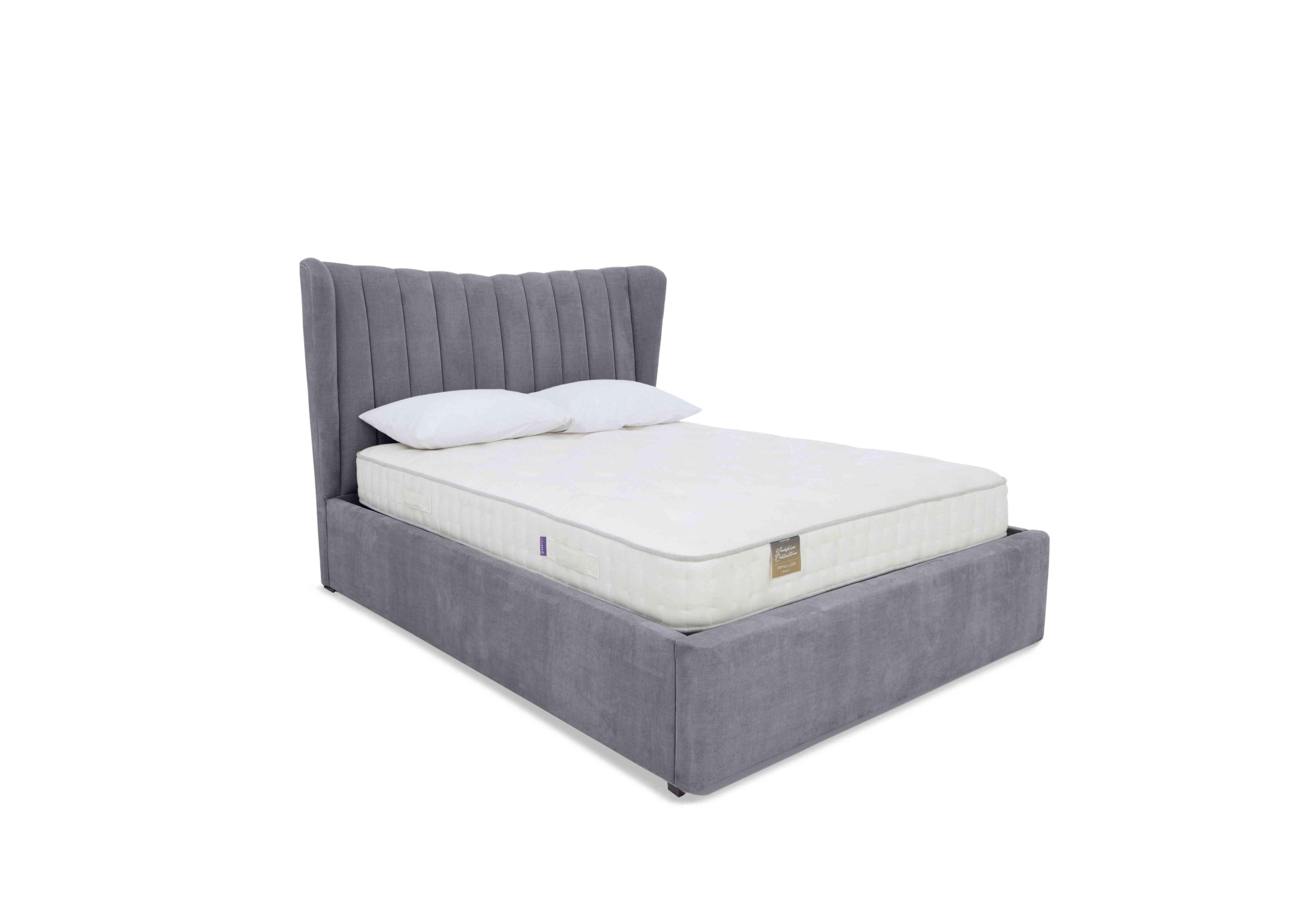 Bourne Ottoman Bed Frame in Aston Steel on Furniture Village