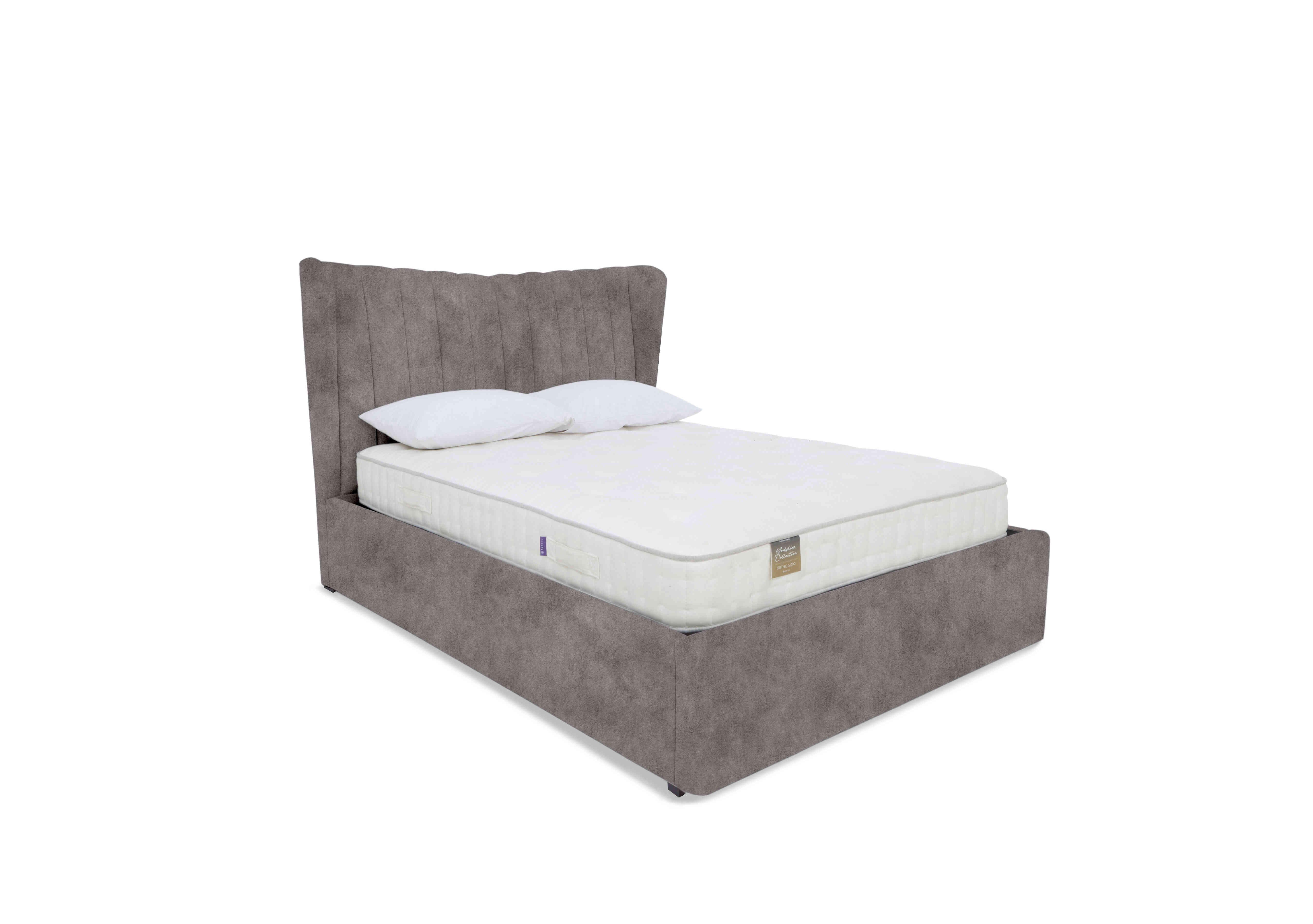 Bourne Ottoman Bed Frame in Dapple Sterling on Furniture Village