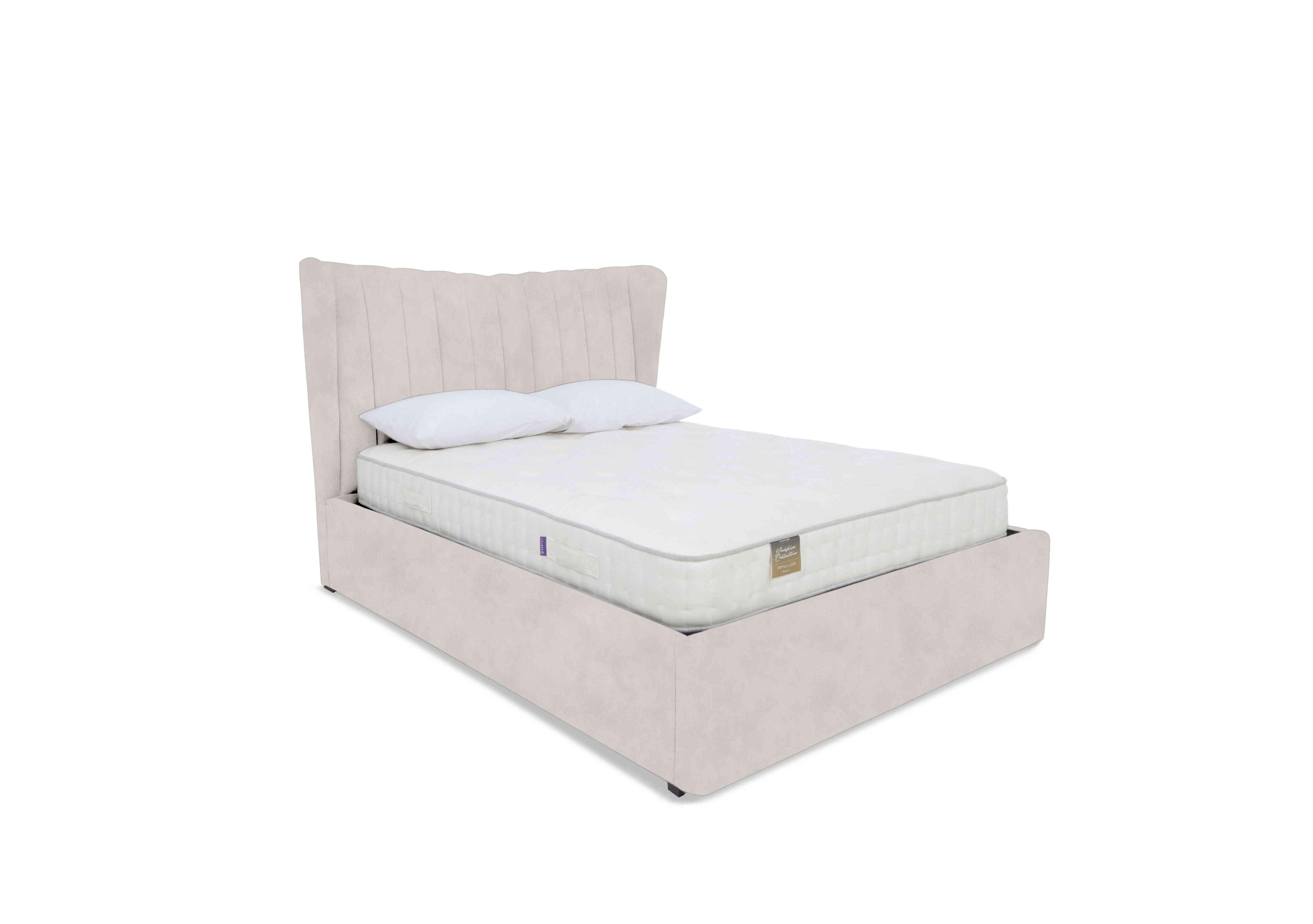 Bourne Ottoman Bed Frame in Lace Ivory on Furniture Village