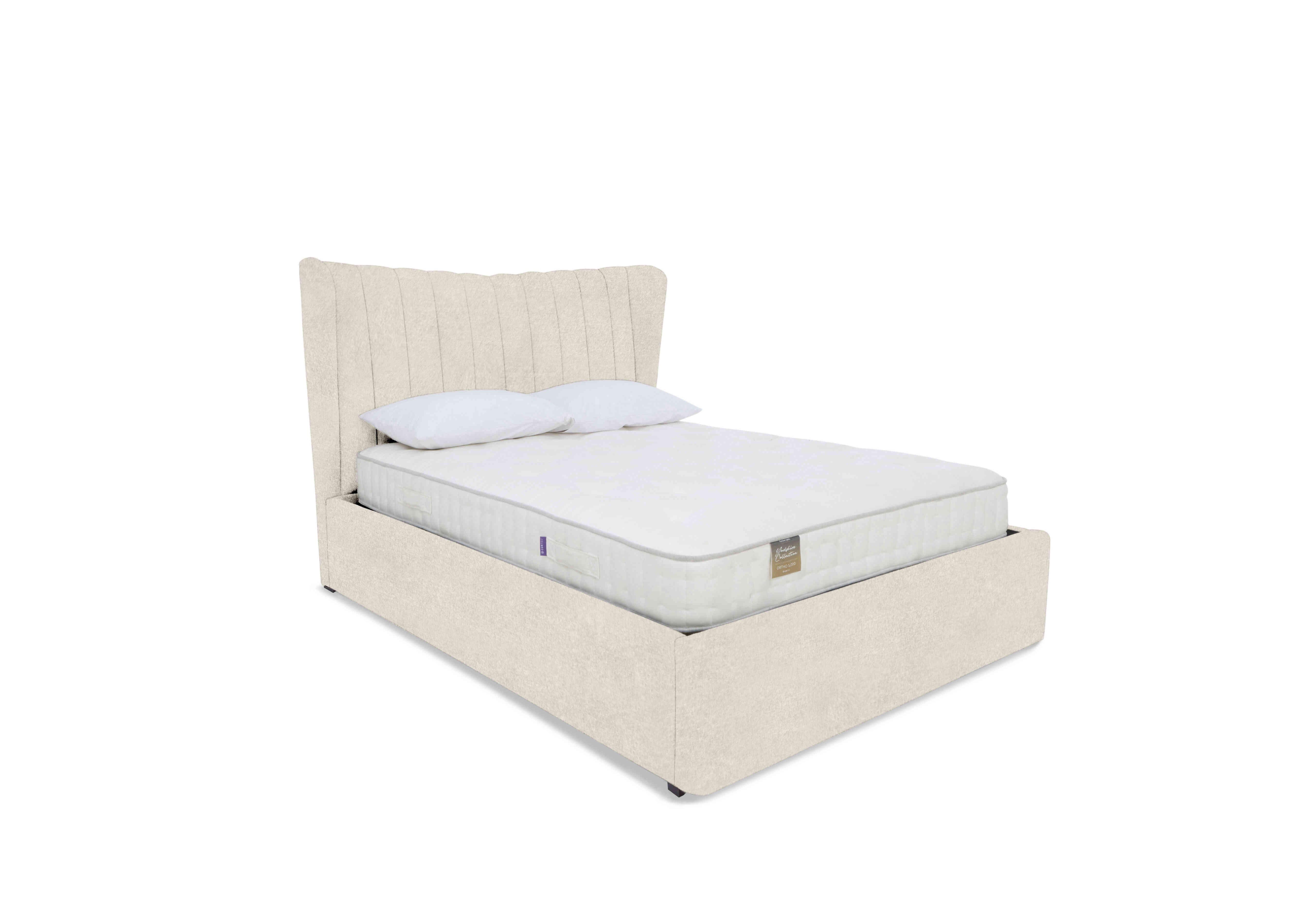 Bourne Ottoman Bed Frame in Venice Cream on Furniture Village